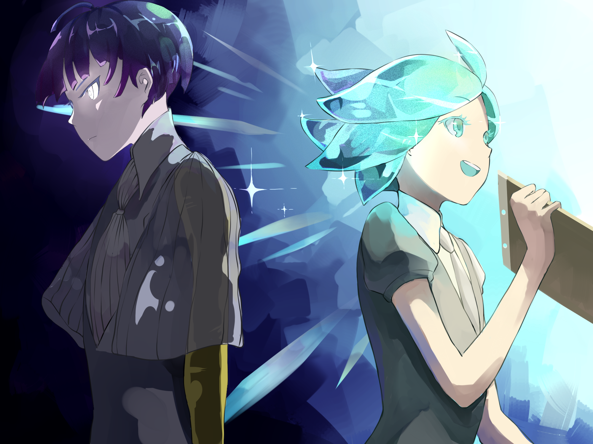 Phos and another gem from Houseki no Kuni HD Wallpaper