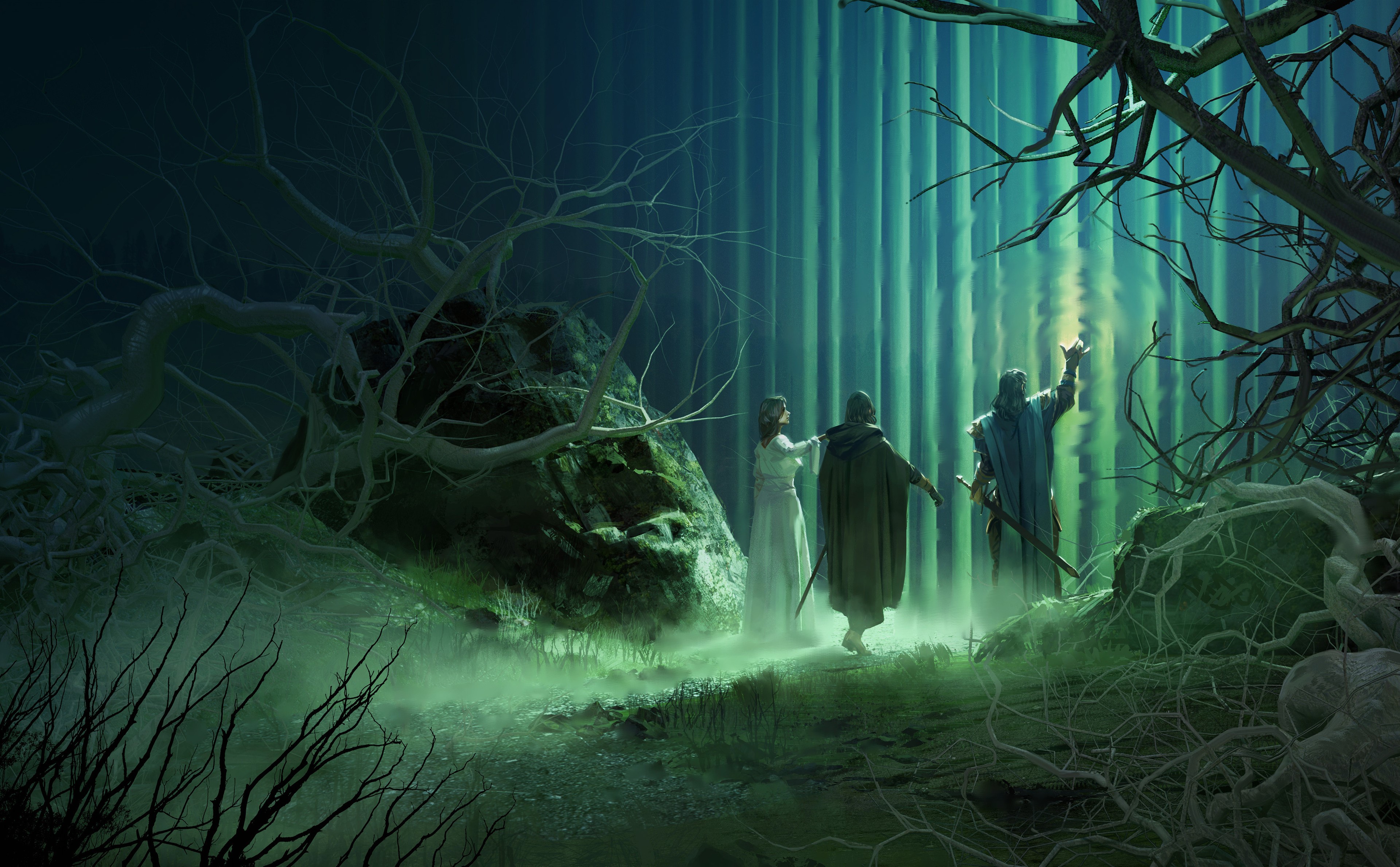 Fantasy art by Pierre Santamaria HD Wallpaper
