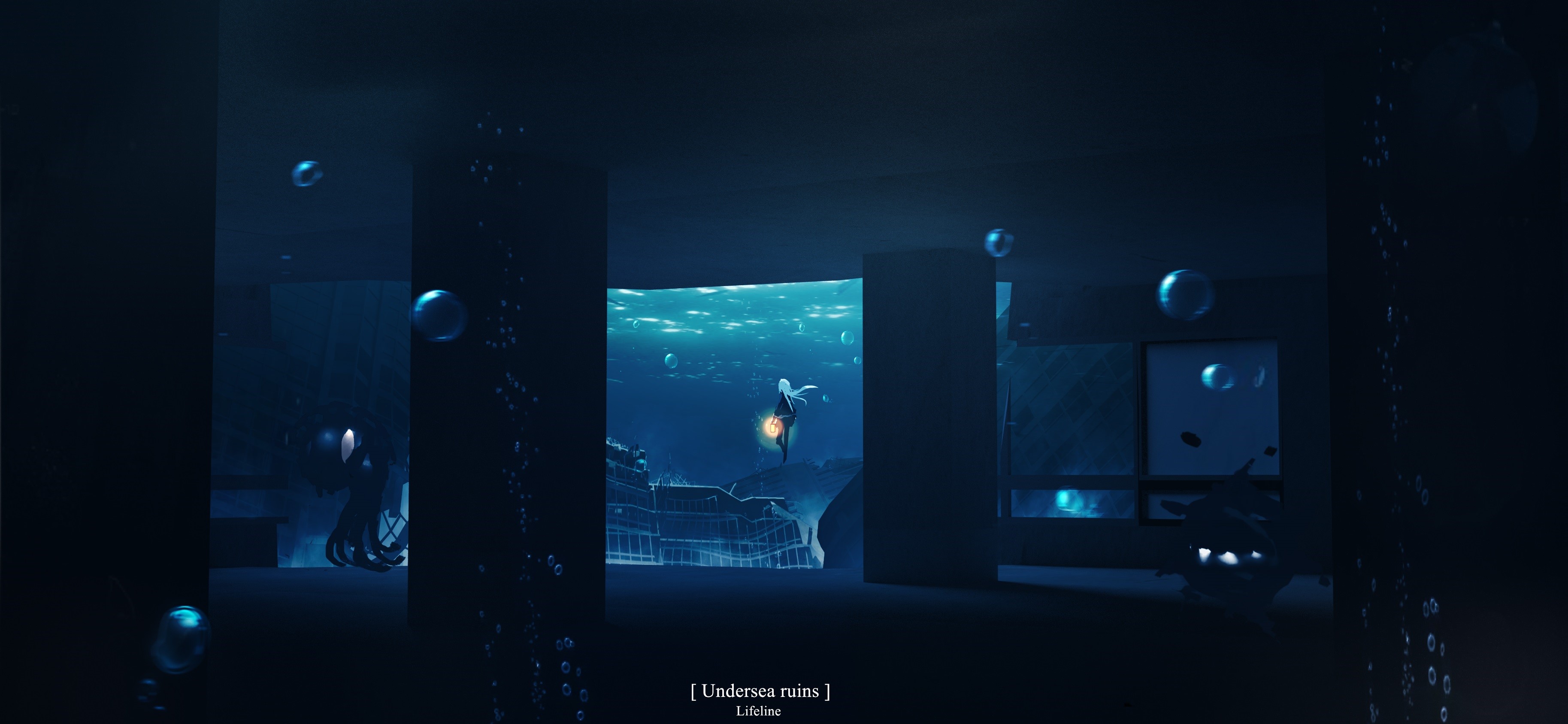 Lifeline Undersea Ruins HD Wallpaper