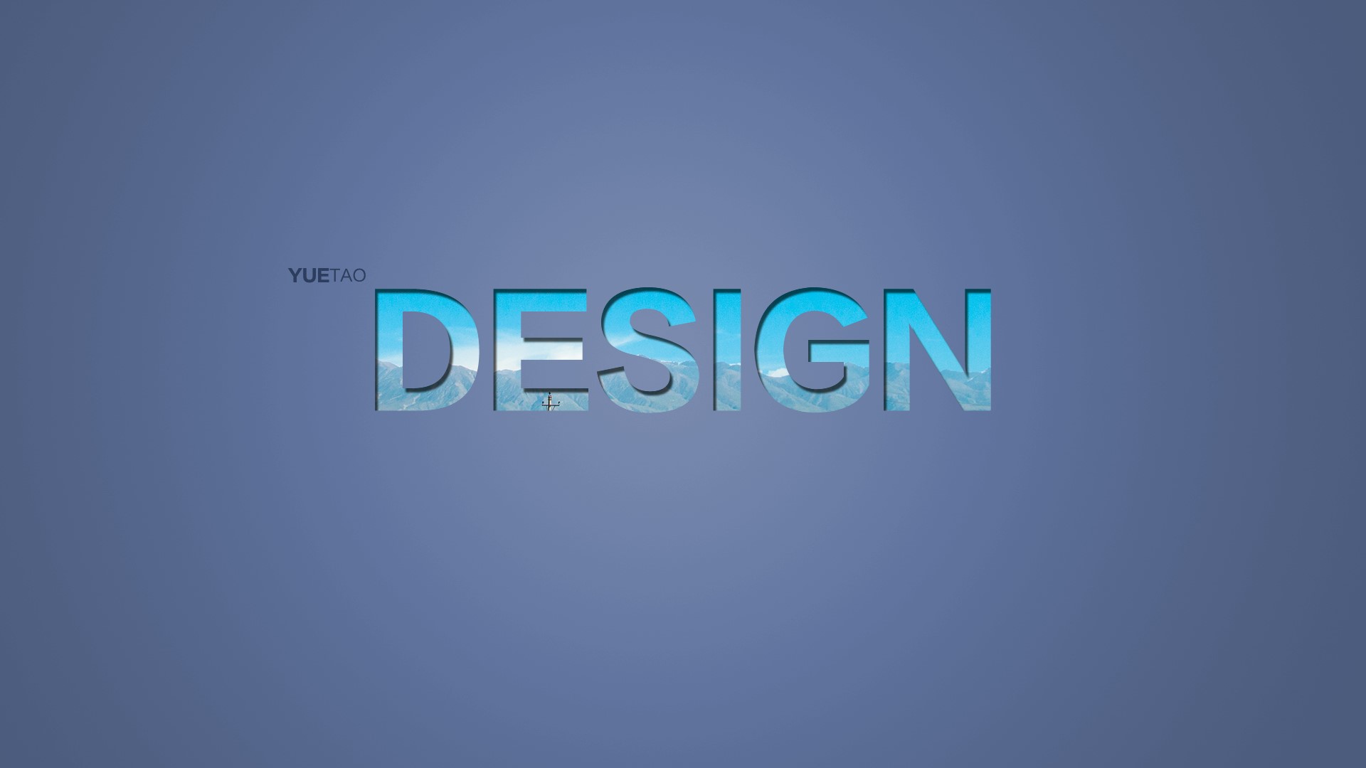 YueTao DESIGN typography HD Wallpaper