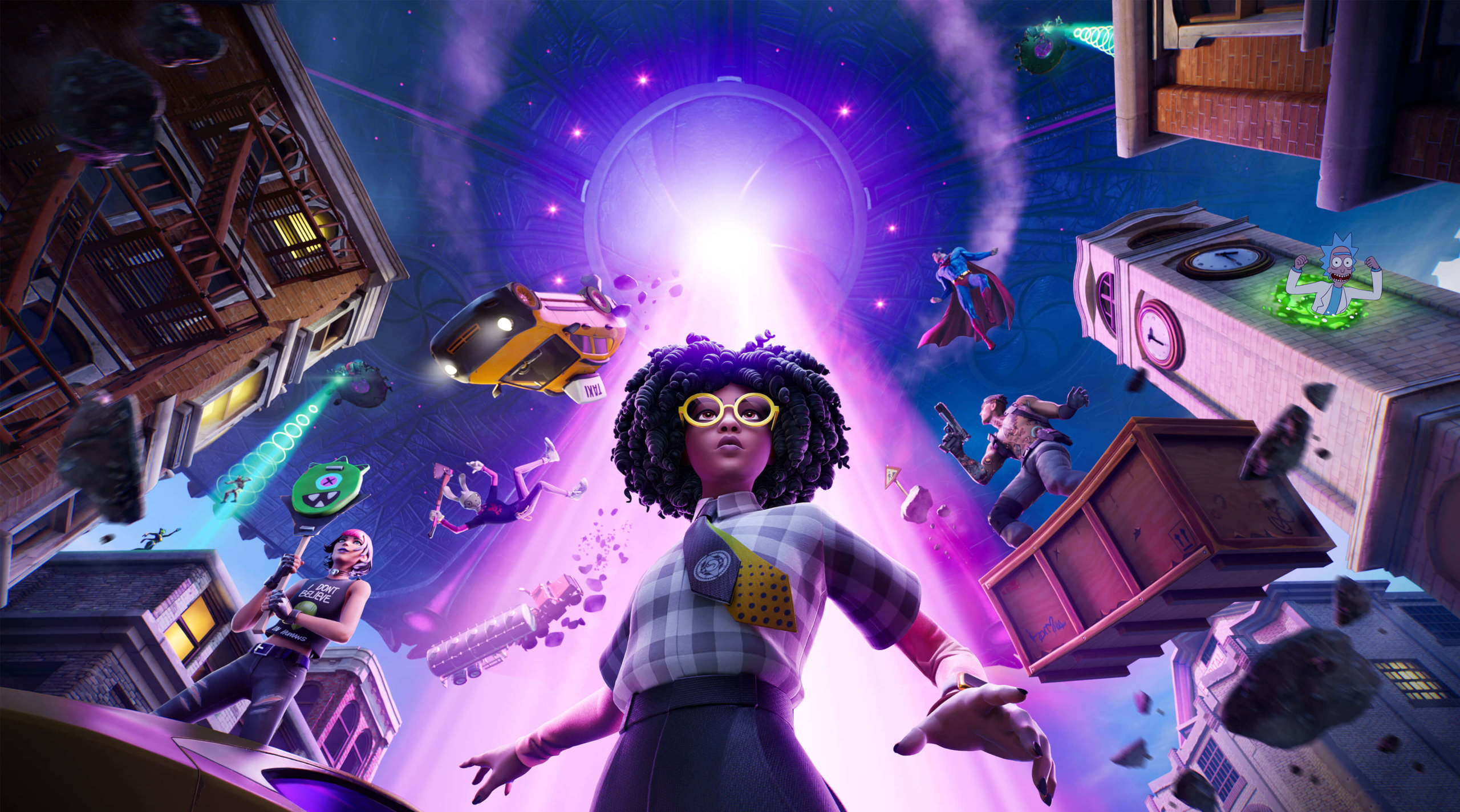 Fortnite Chapter 2 Season 7: Superman and Doctor Slone HD Wallpaper