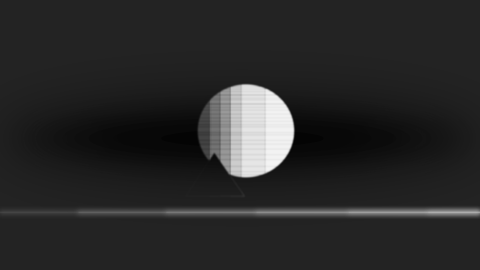 Monochrome abstract sphere with triangle and light line HD Wallpaper
