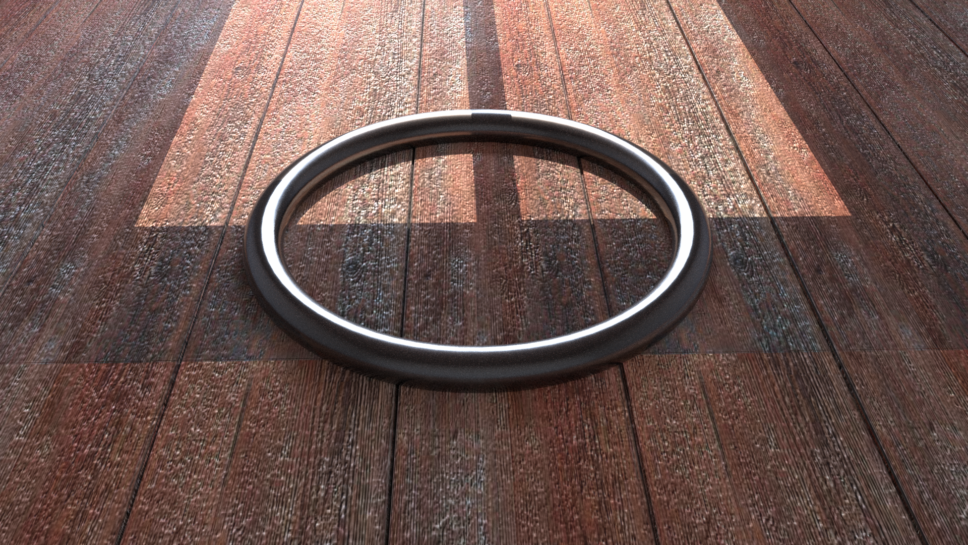 Artistic Ring on Wooden Floor HD Wallpaper