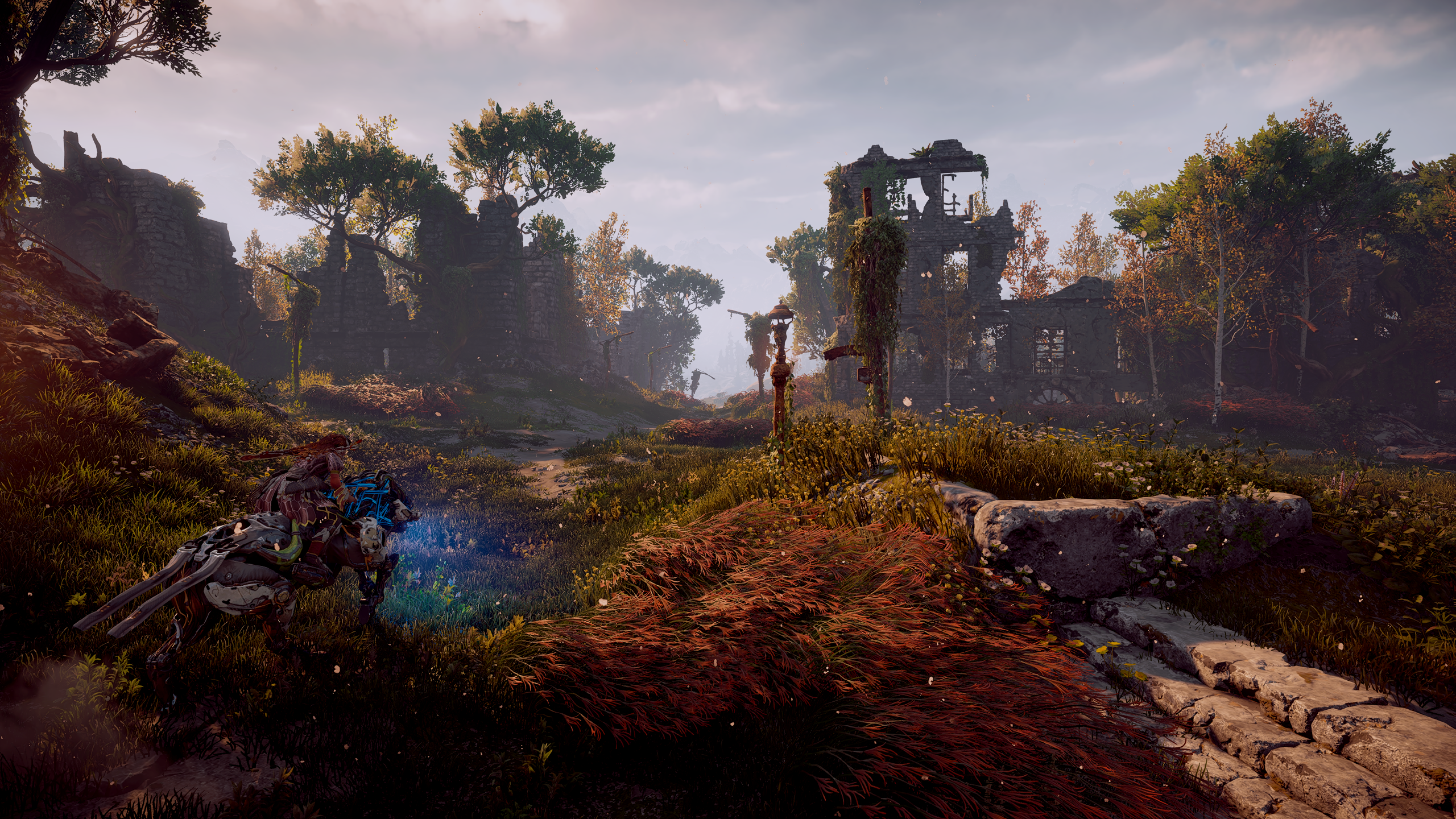 Aloy from Horizon Zero Dawn on a mount HD Wallpaper
