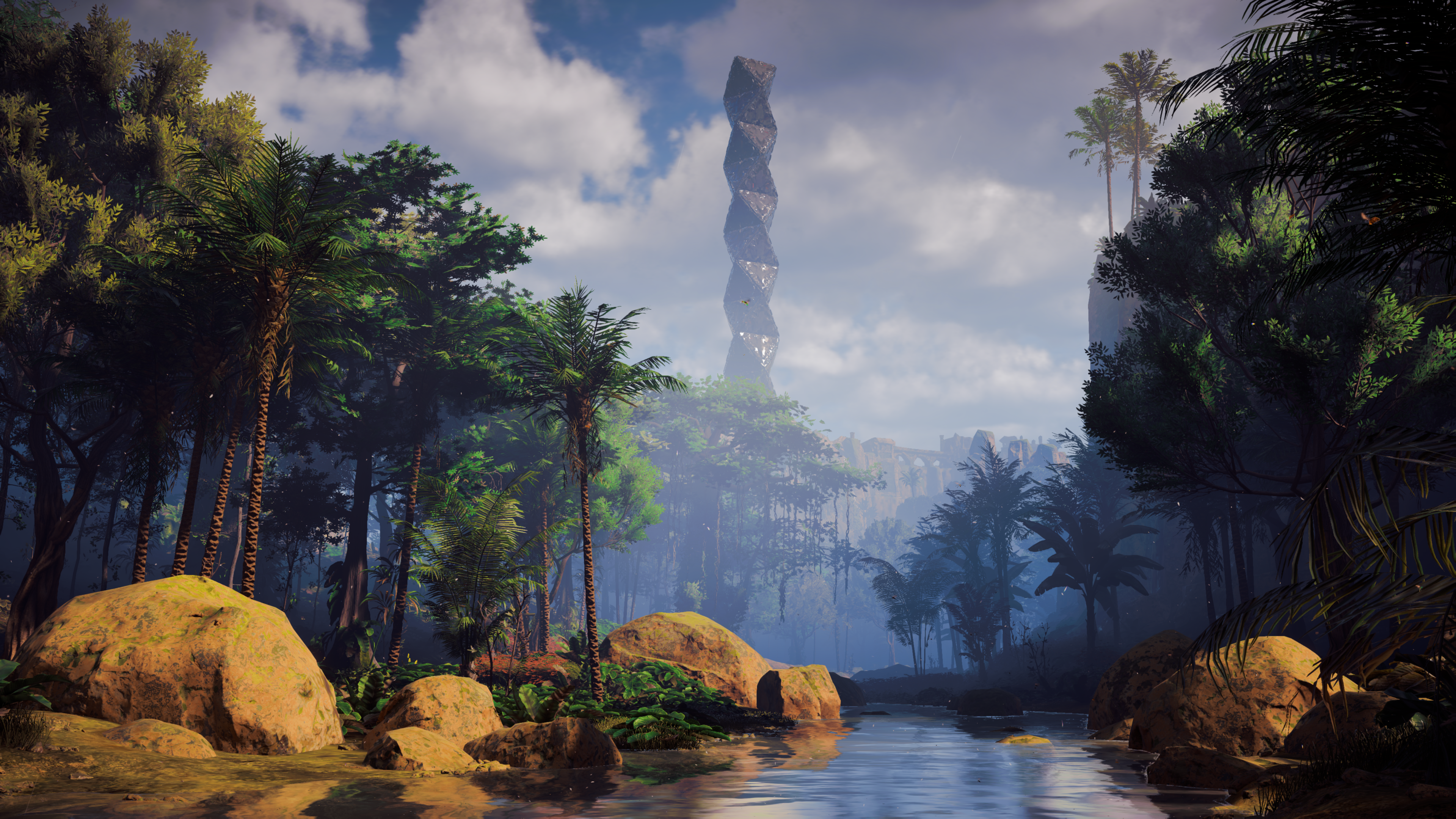 4K Horizon Zero Dawn Jungle River Landscape HD Wallpaper