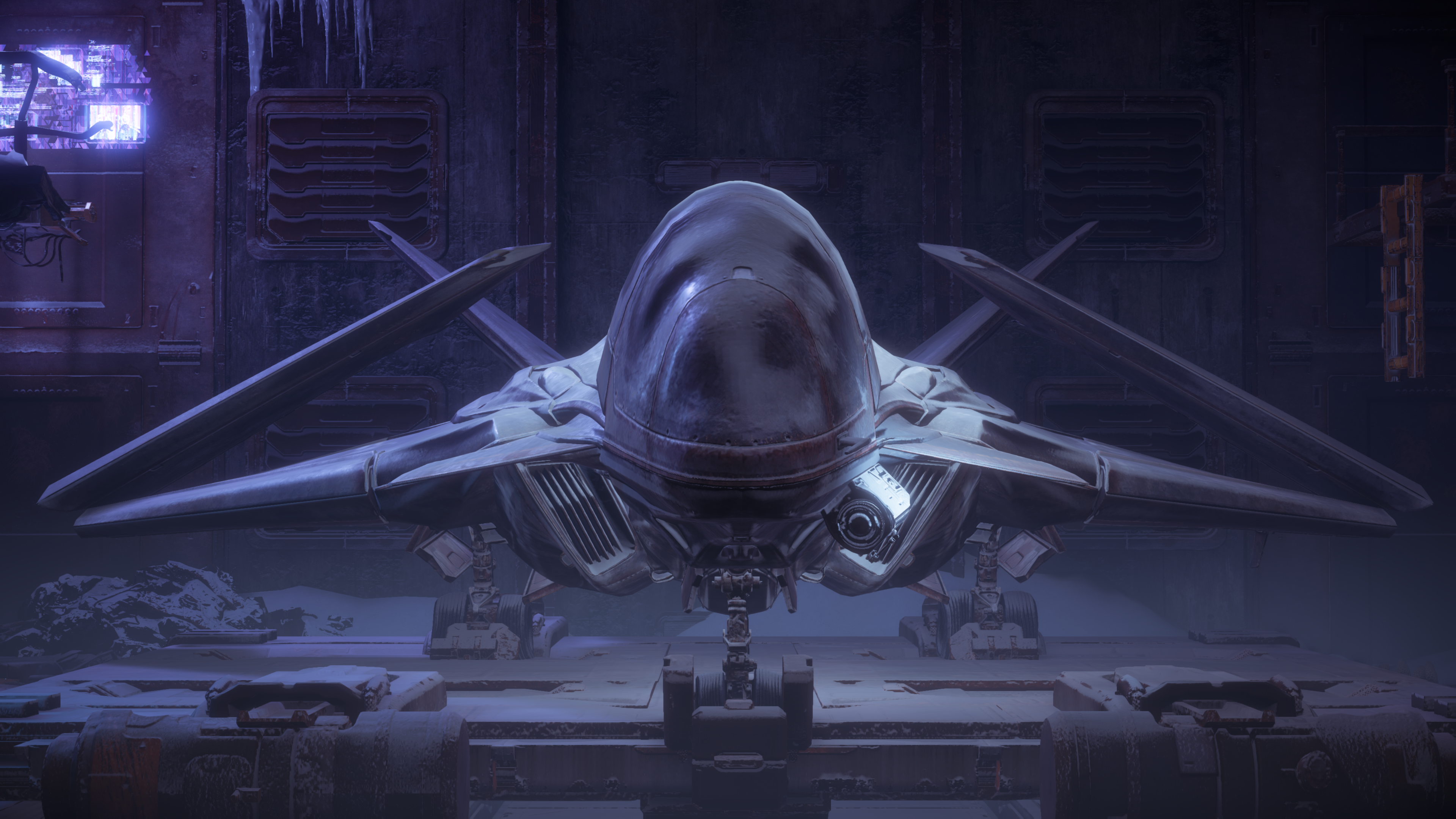 Drone in a hangar from Horizon Zero Dawn Frozen Wilds HD Wallpaper