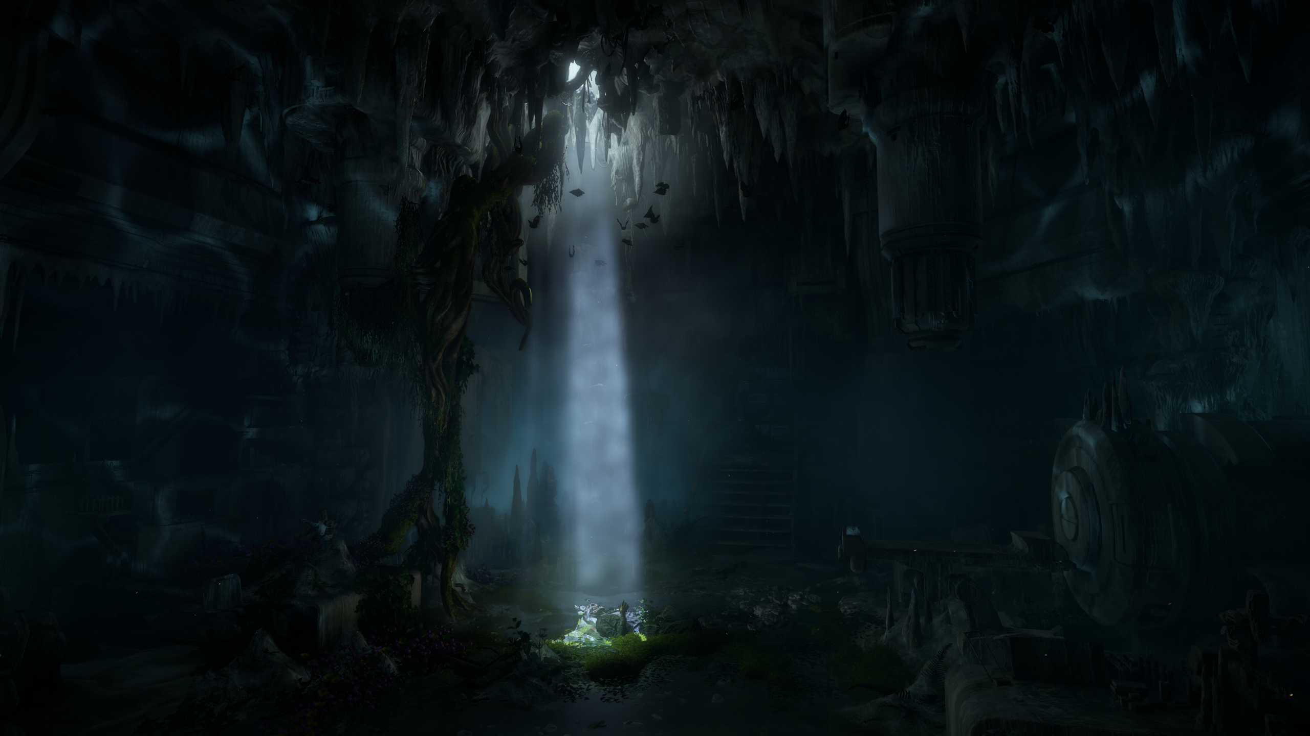 Aloy from Horizon Zero Dawn in a cave HD Wallpaper