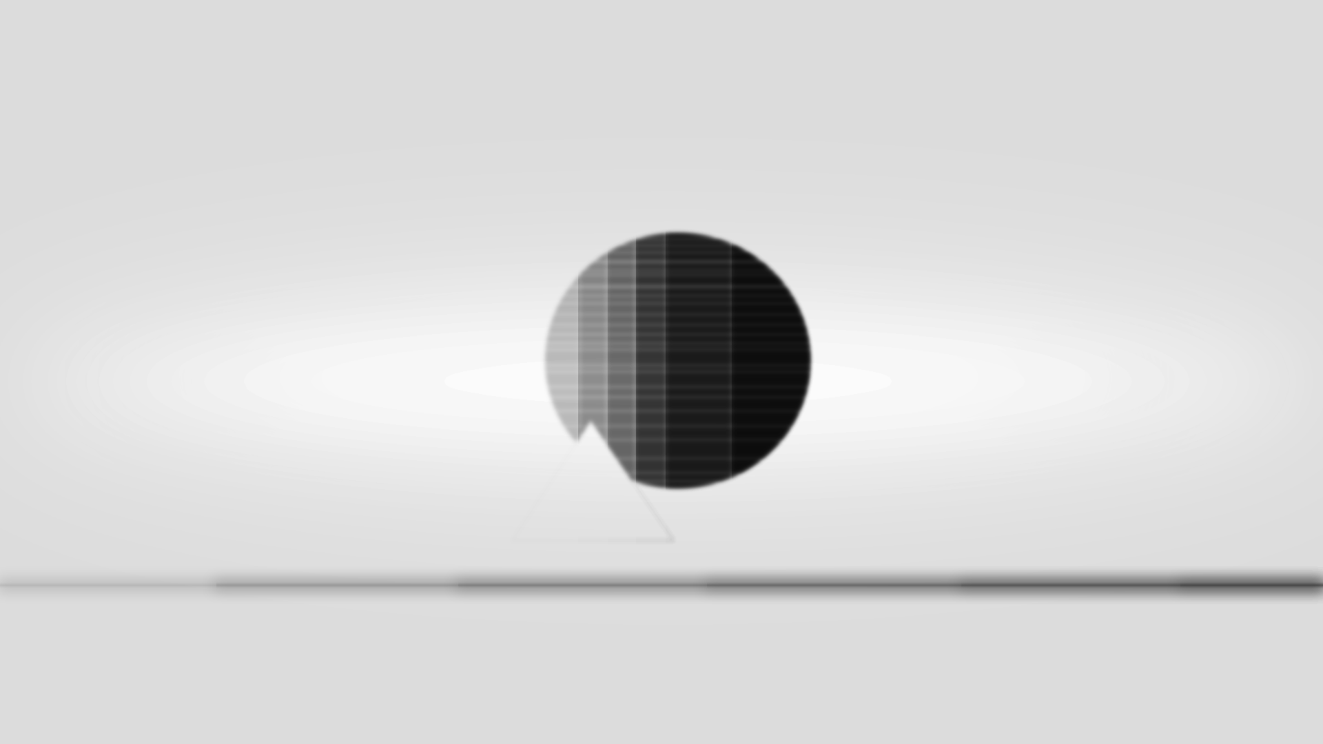 Abstract circle with gradient and triangle HD Wallpaper