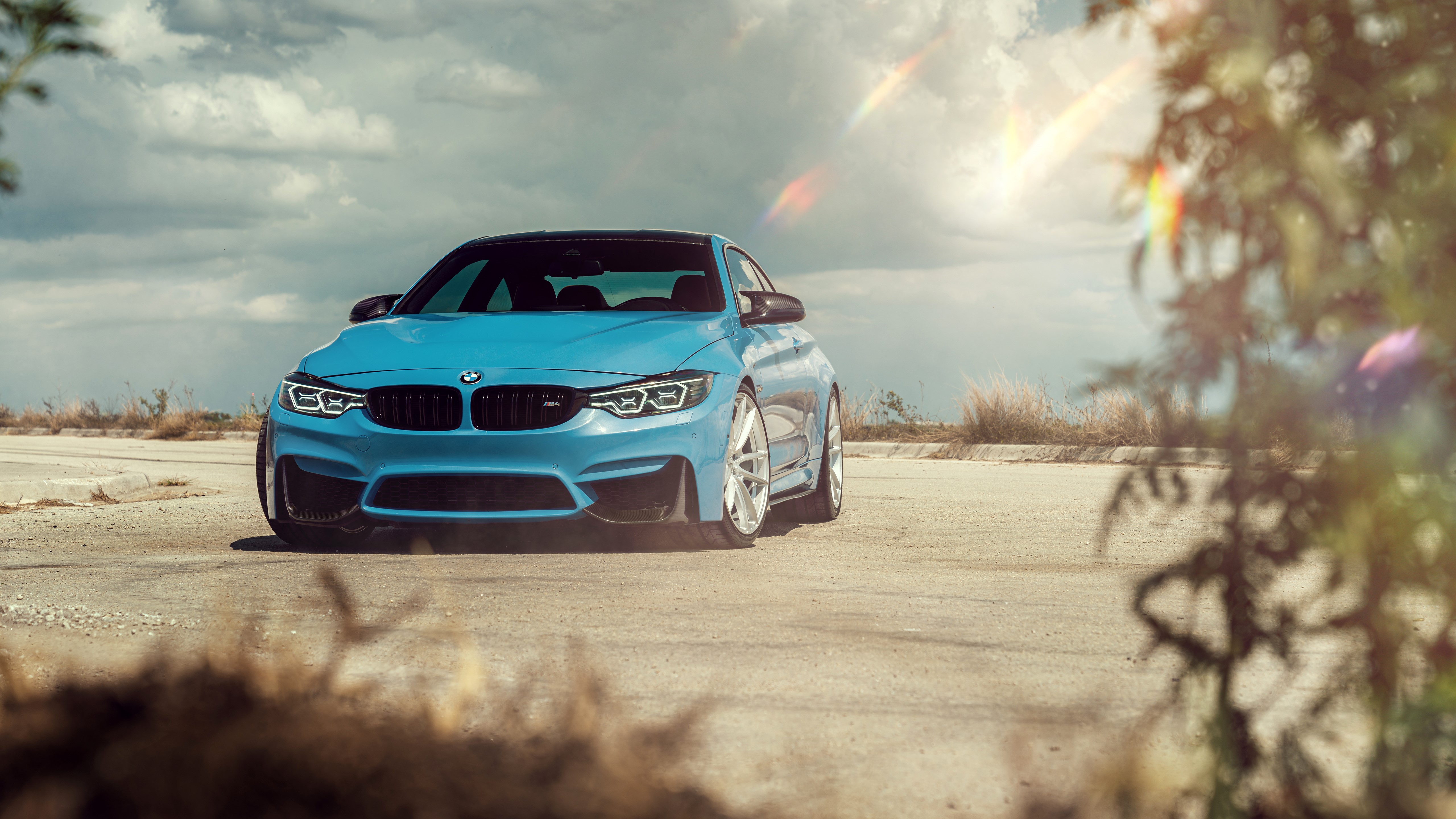 4K BMW M4 Blue Sports Car HD Wallpaper