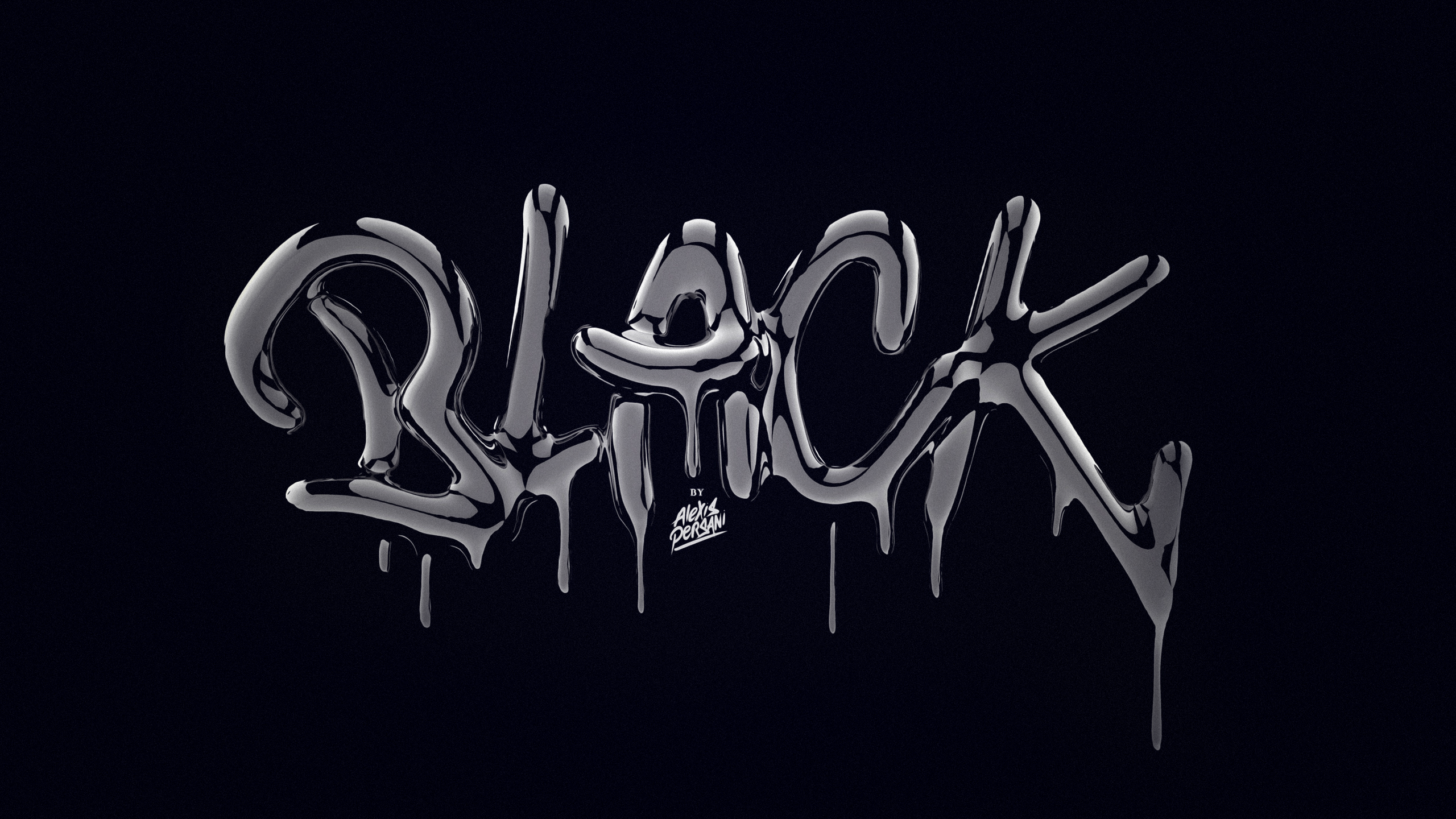 Black text by Alexis Persani HD Wallpaper