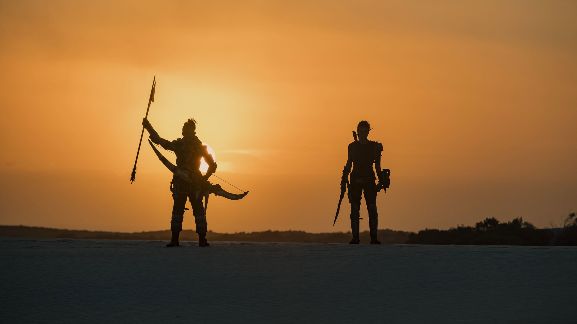 Artemis and Tony Jaa in Monster Hunter HD Wallpaper