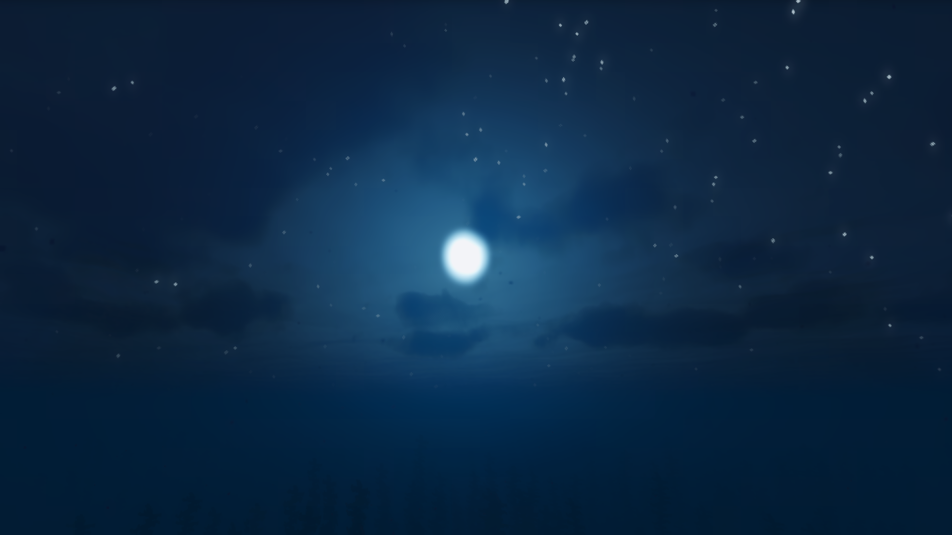 Minecraft night sky with moon and stars HD Wallpaper