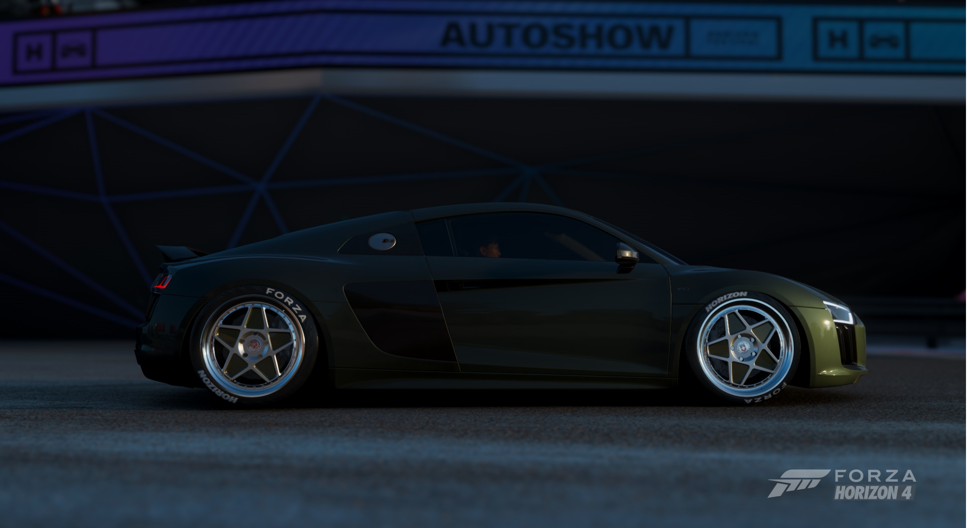 Audi R8 V10 Plus from Forza Horizon 4 HD Wallpaper