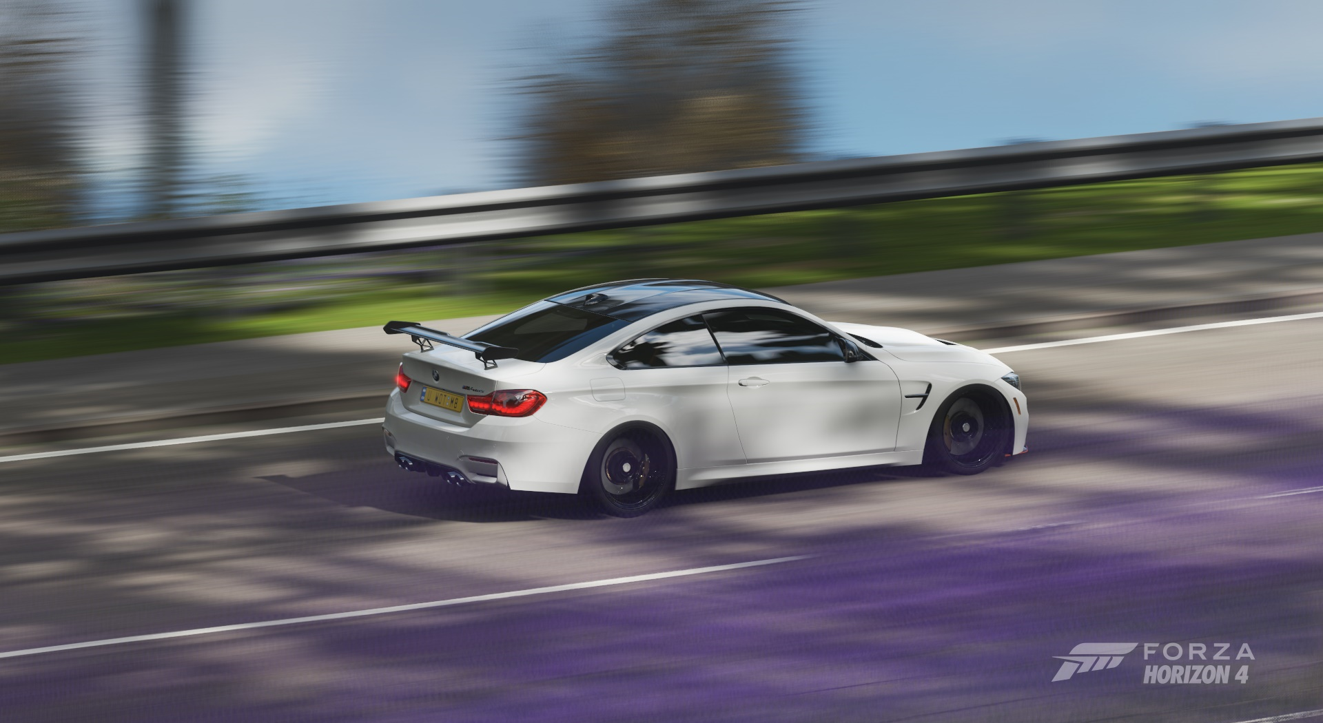 White BMW M4 Coupe in Forza Horizon 4 HD Wallpaper