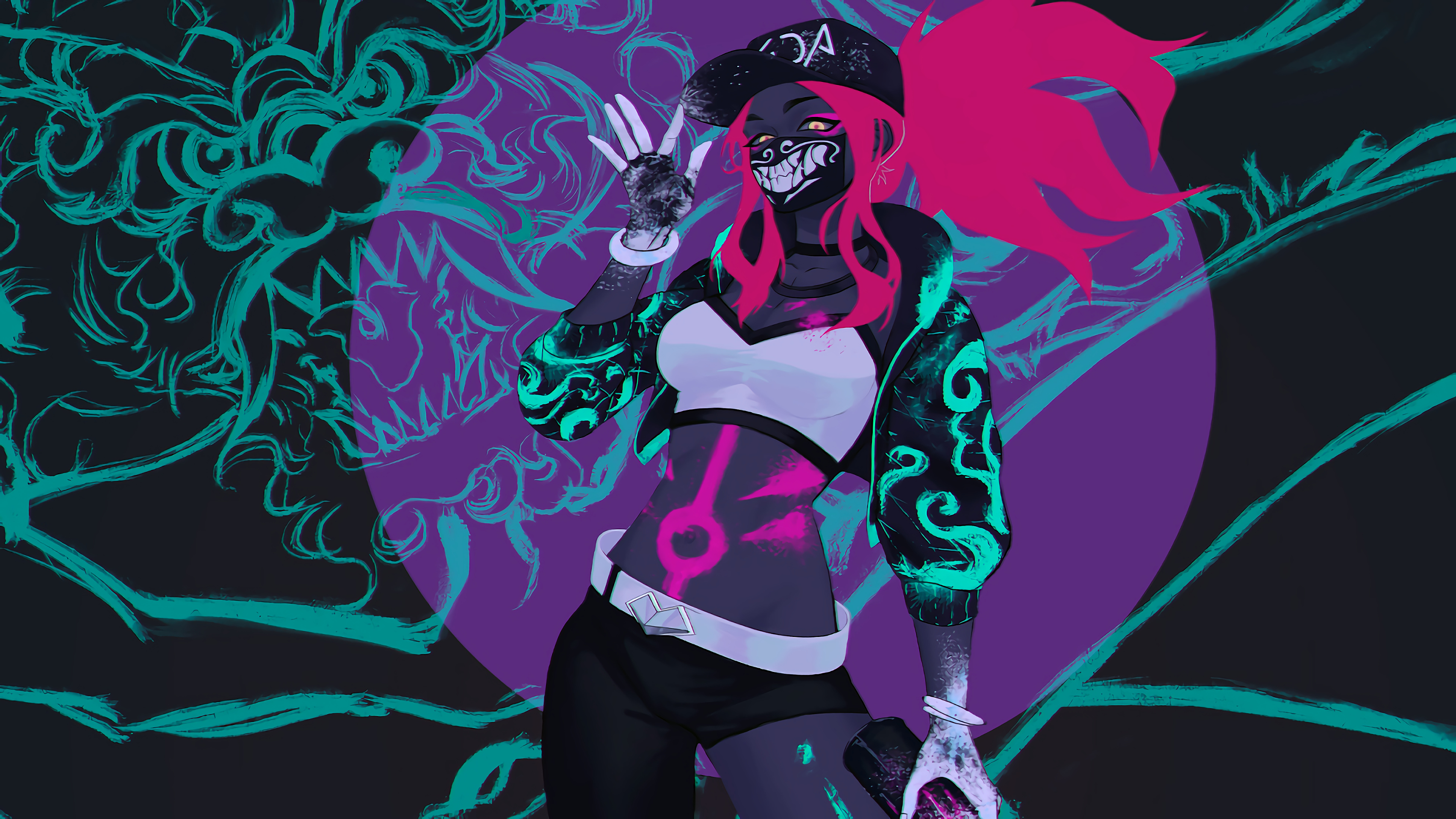 K/DA Akali 4K HD Wallpaper