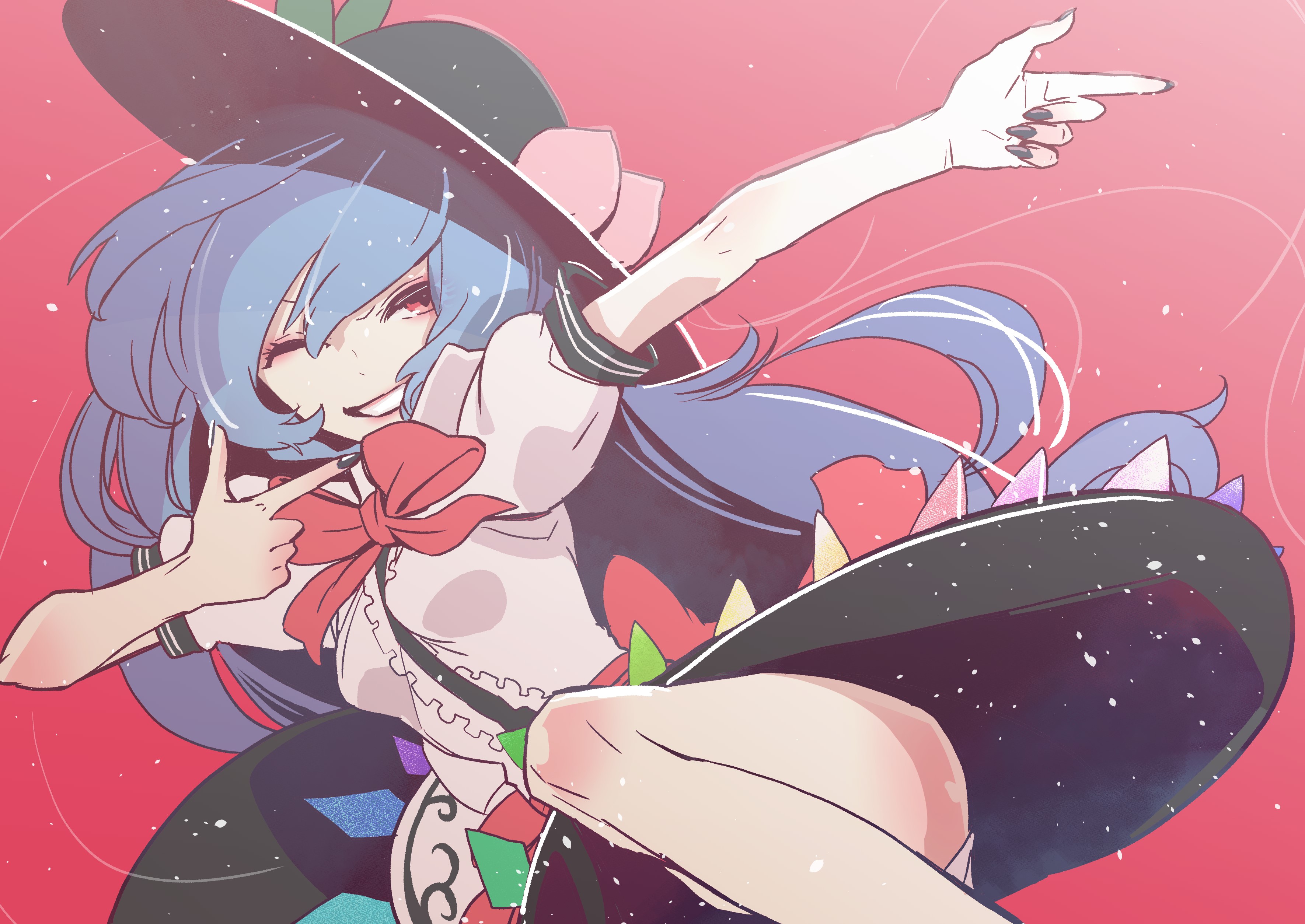 Tenshi Hinanawi from Touhou Project HD Wallpaper