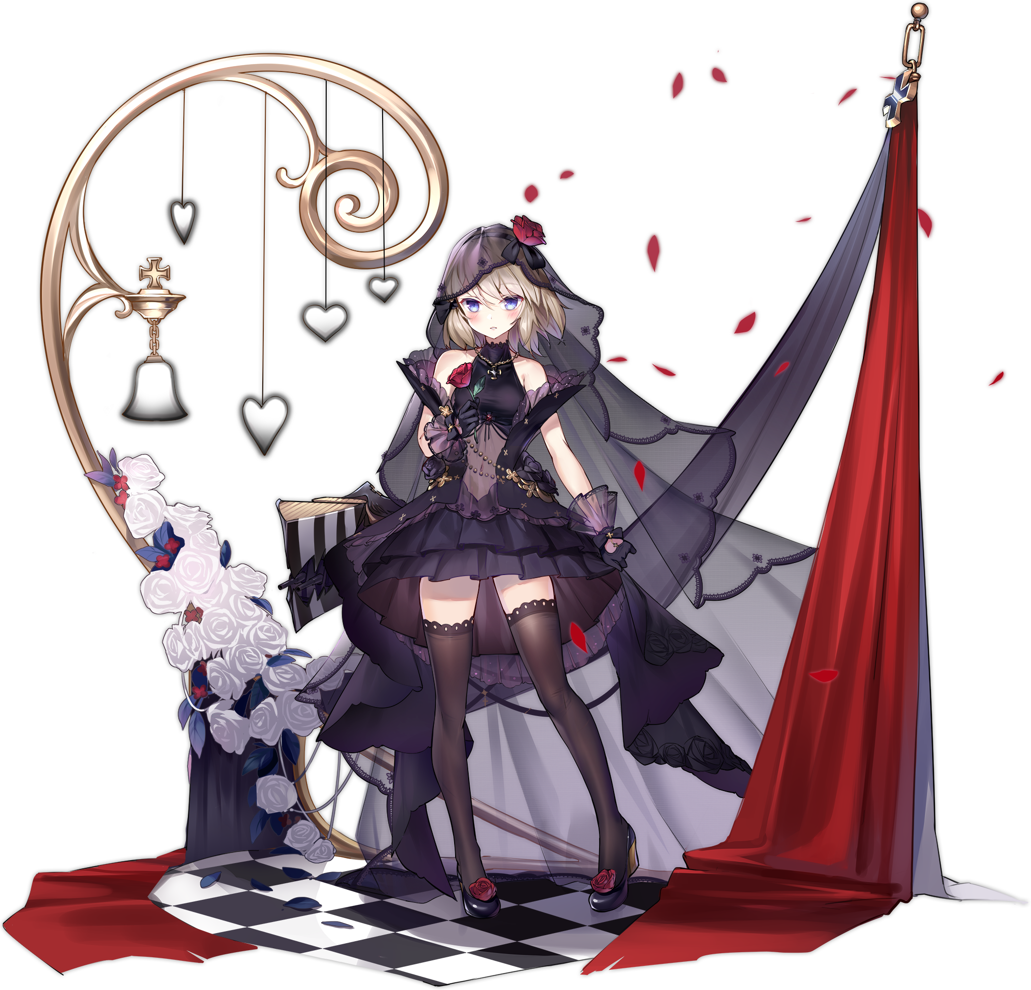 Z23 (Azur Lane) in a Gothic Wedding Dress HD Wallpaper