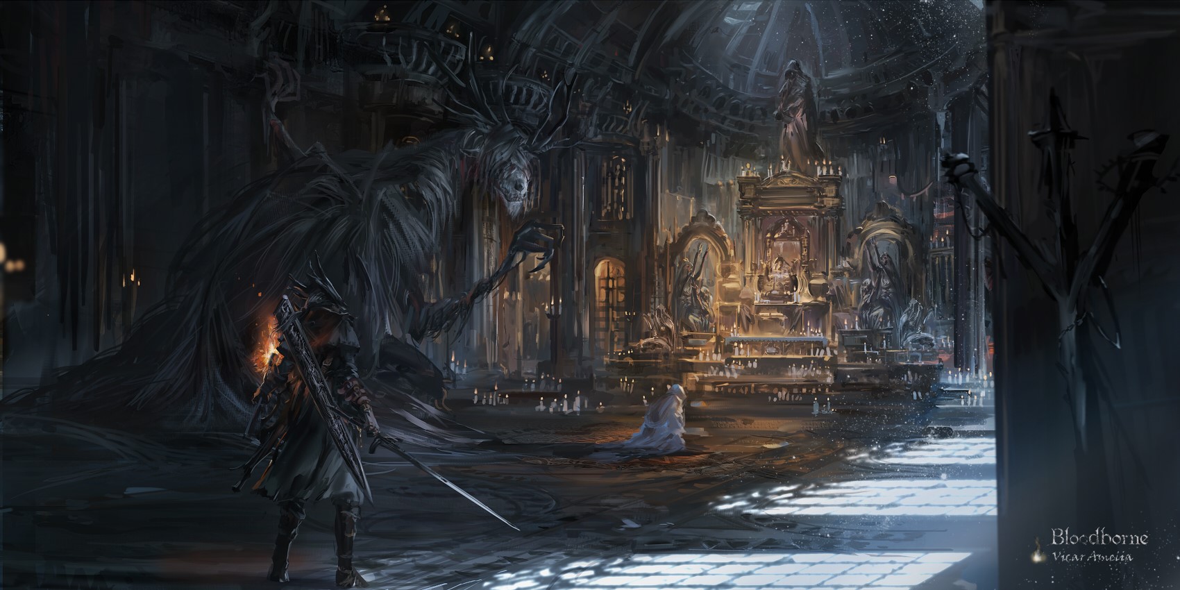 Bloodborne Vicar Amelia artwork HD Wallpaper