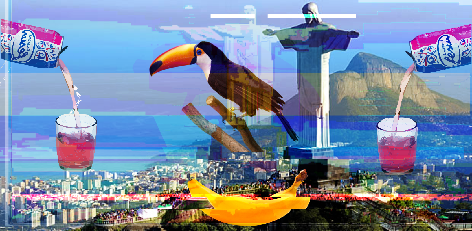 Christ the Redeemer and Toucan in Rio de Janeiro HD Wallpaper