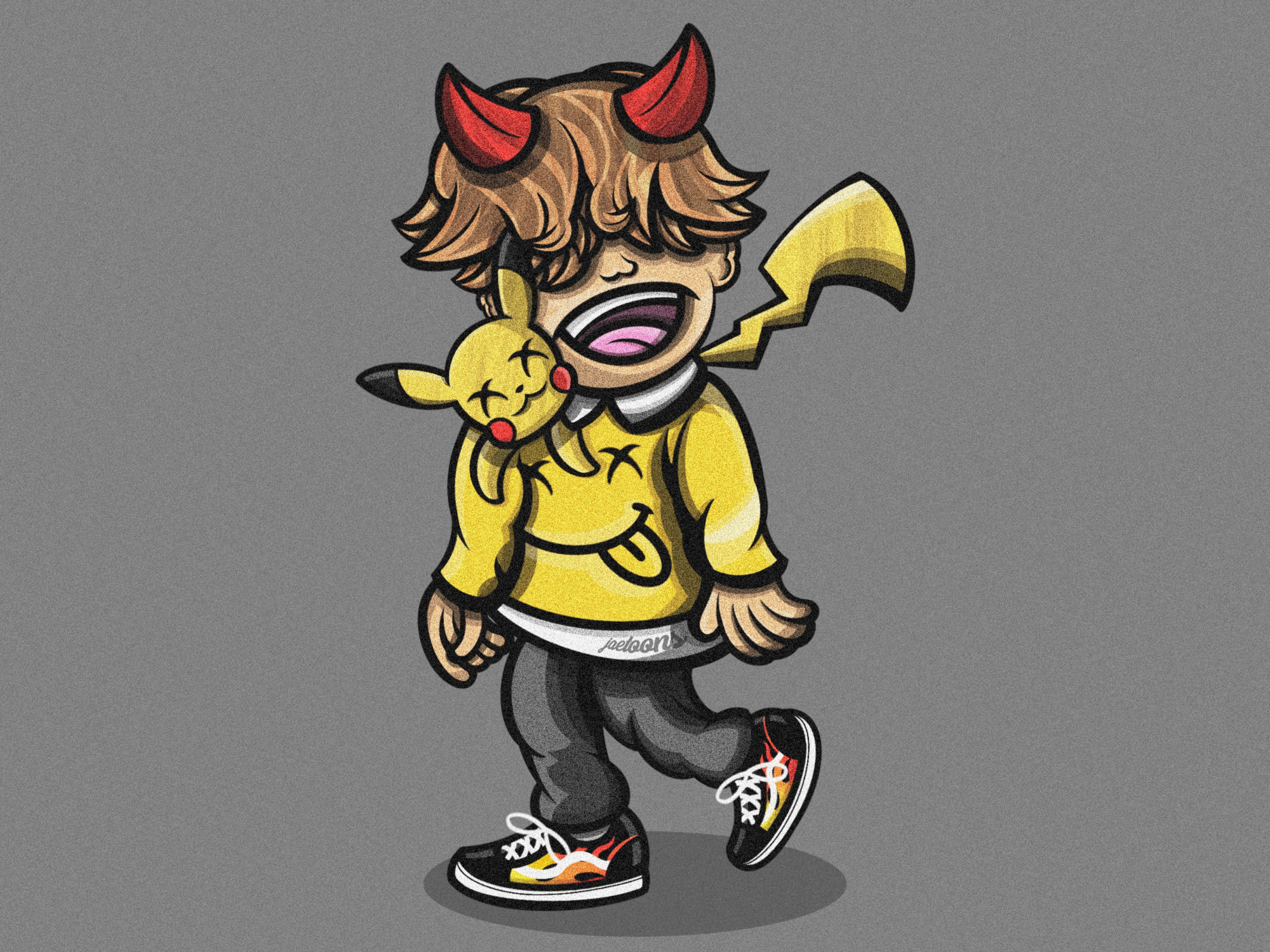 The Kid LAROI with Pikachu HD Wallpaper