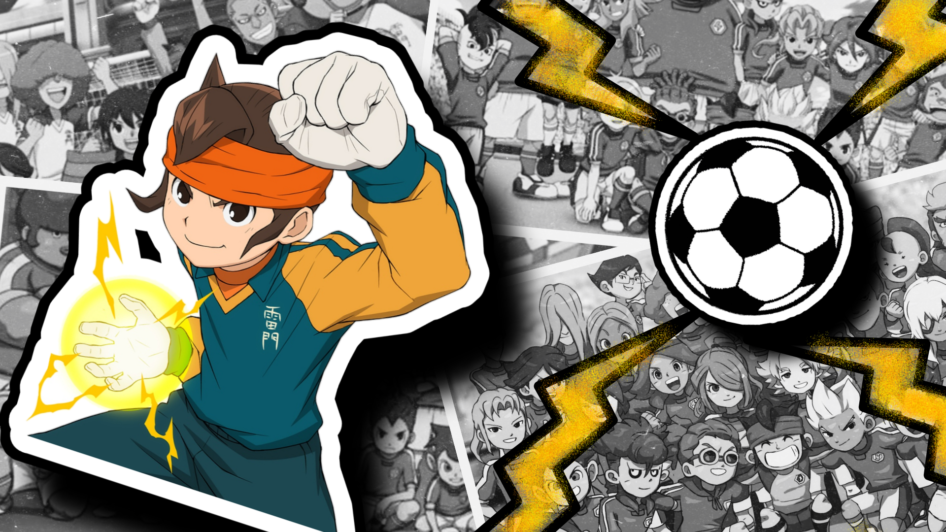 Endou Mamoru from Inazuma Eleven with soccer ball HD Wallpaper
