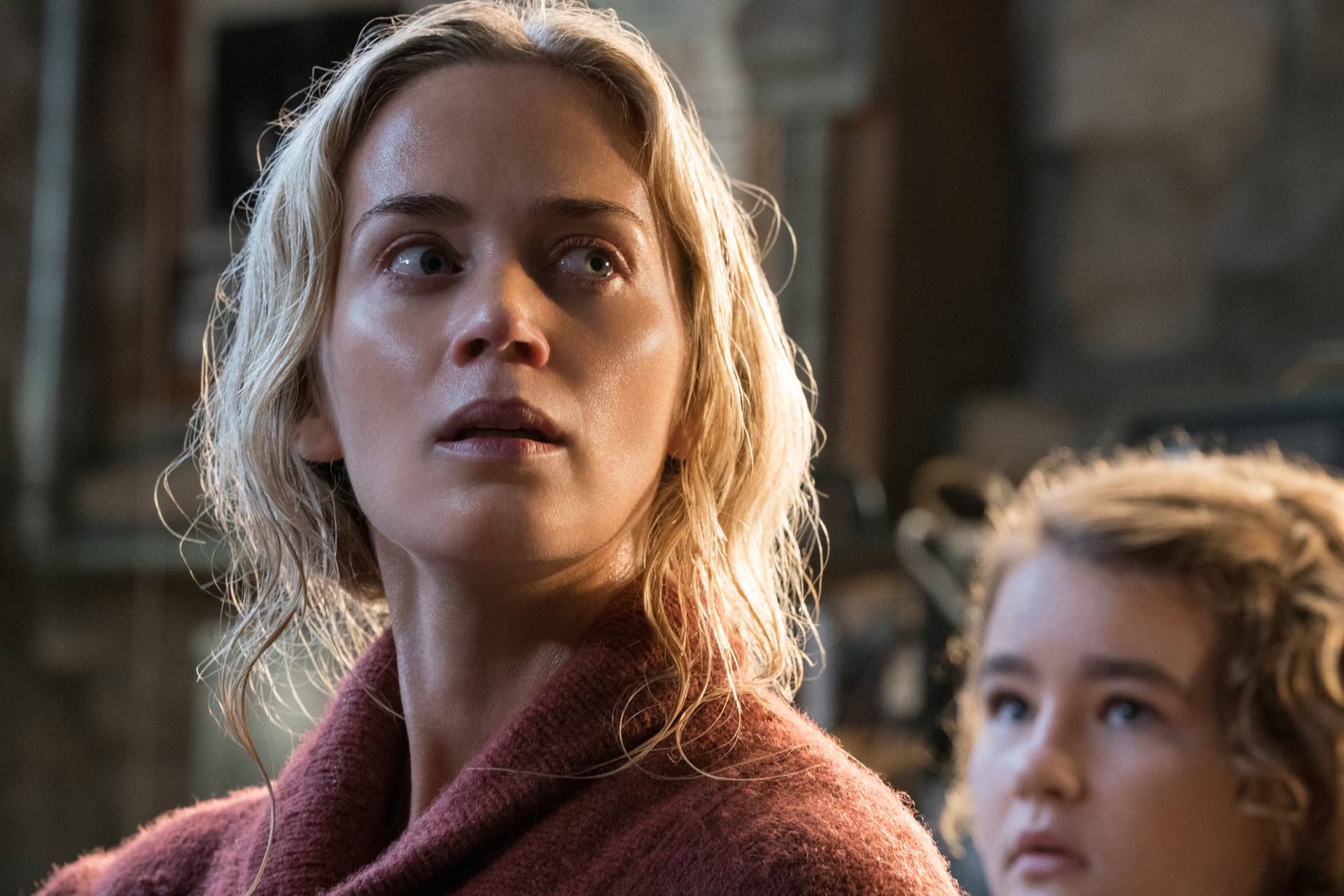 Evelyn Abbott and Regan Abbott in A Quiet Place HD Wallpaper
