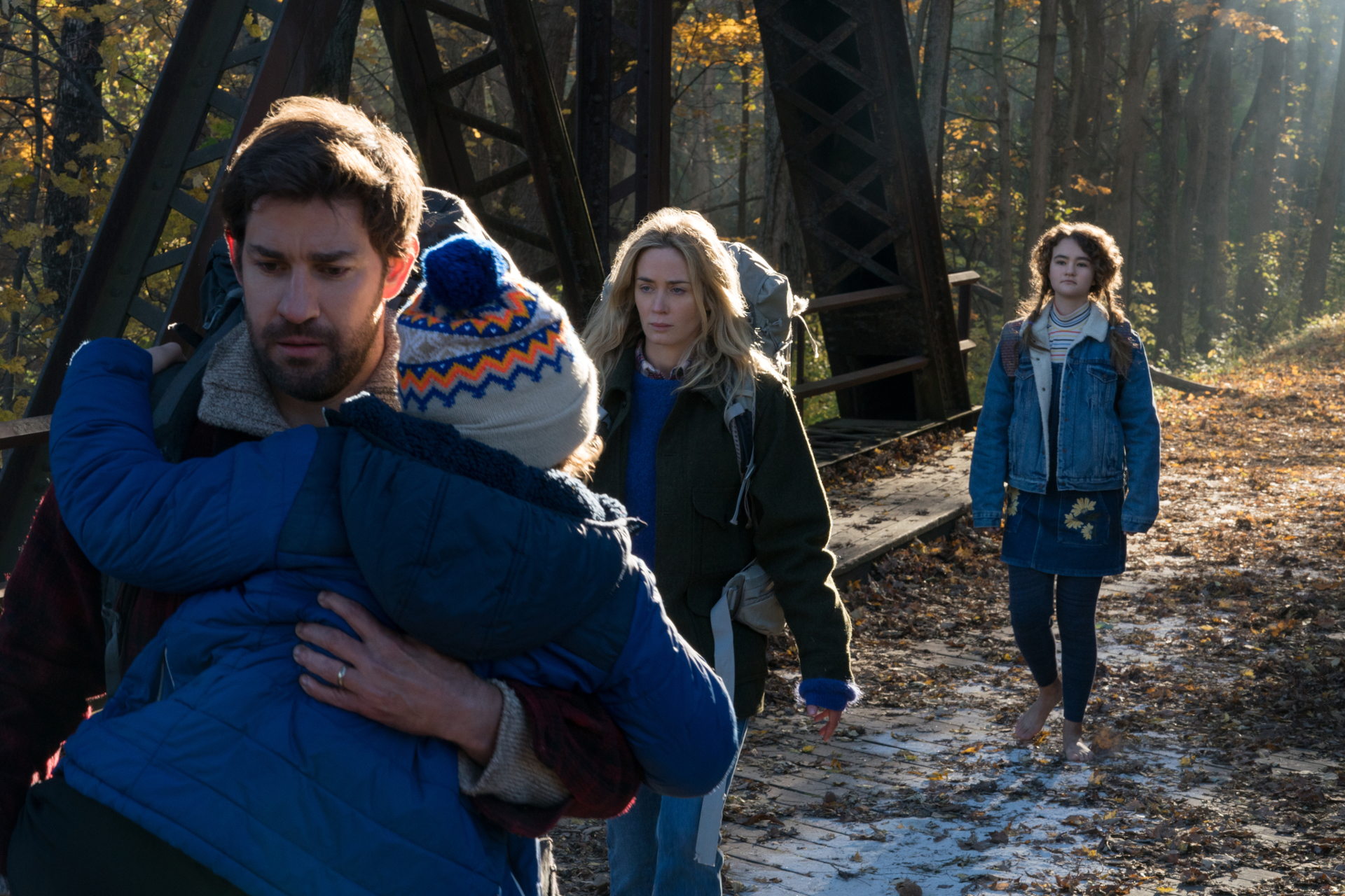 A Quiet Place: Lee, Evelyn, Marcus, and Regan Abbott HD Wallpaper