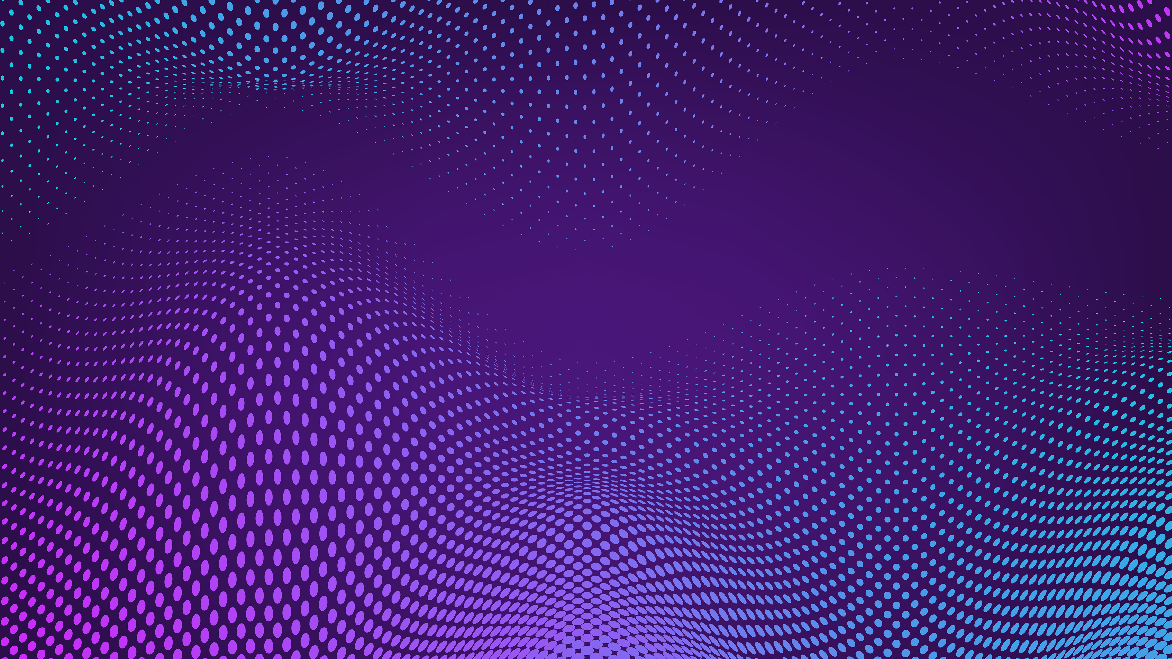 Purple and Cyan Halftone Pattern HD Wallpaper