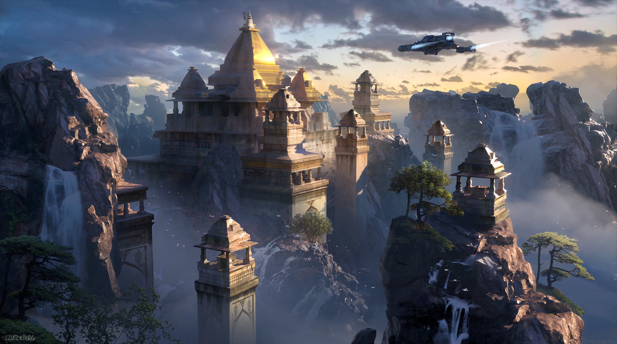 Science fiction artwork by Kamila Szutenberg HD Wallpaper