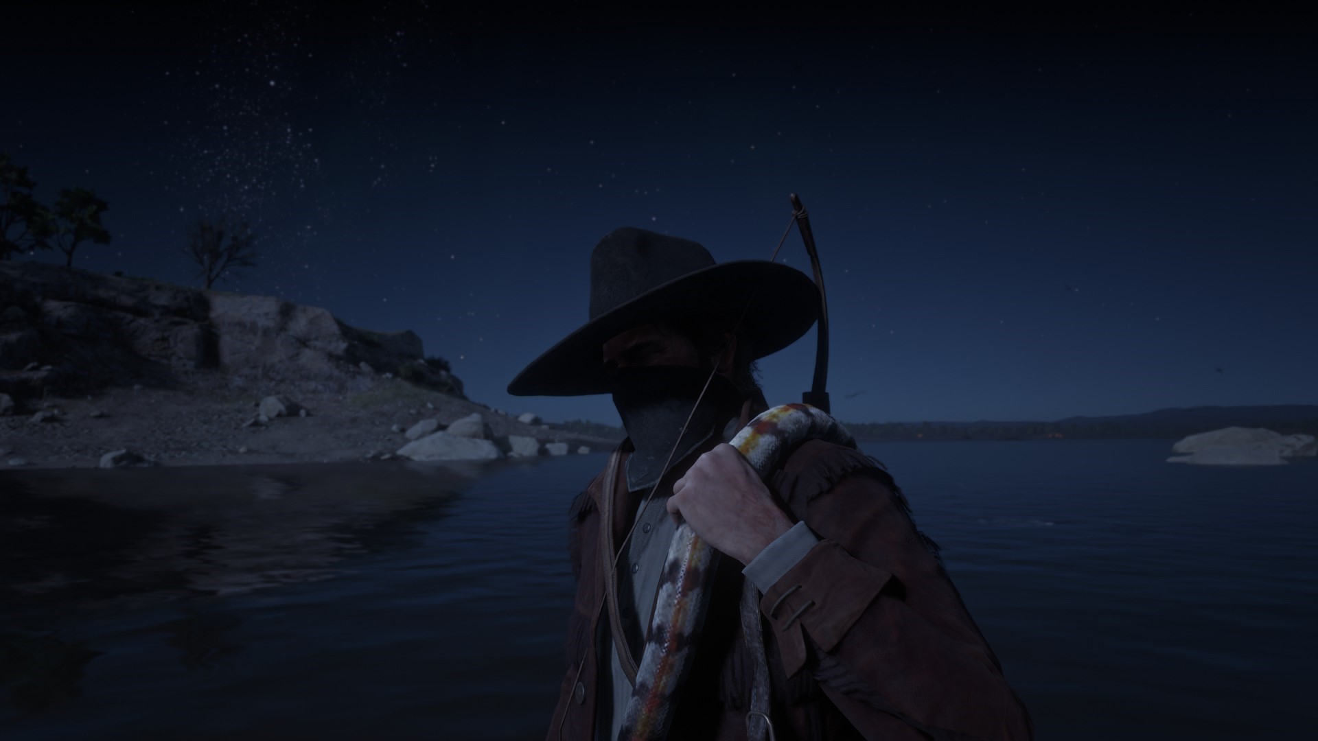 Man with bow and arrow in Red Dead Redemption 2 HD Wallpaper