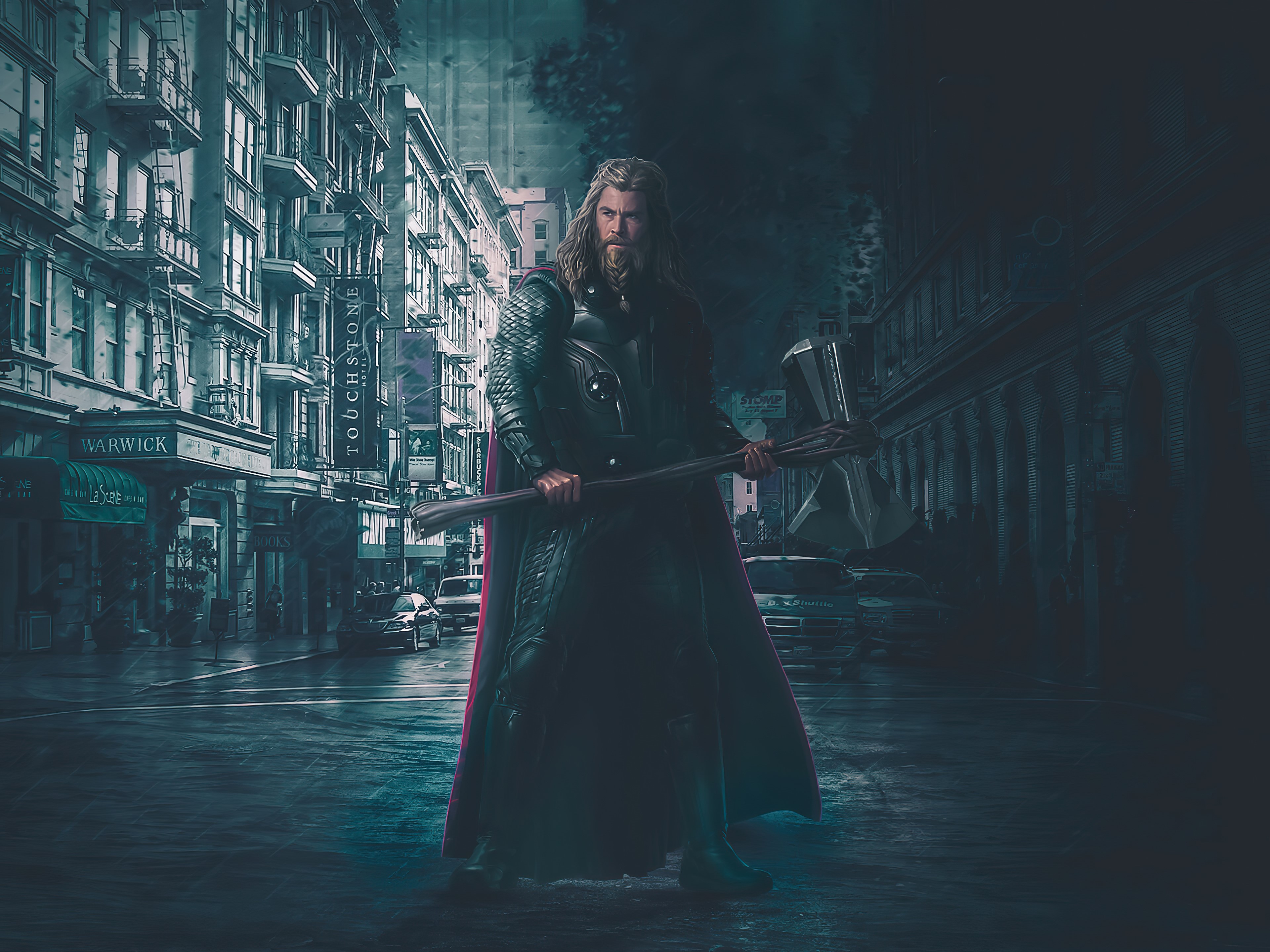 4K Thor from Marvel Super Heroes fan art HD Wallpaper