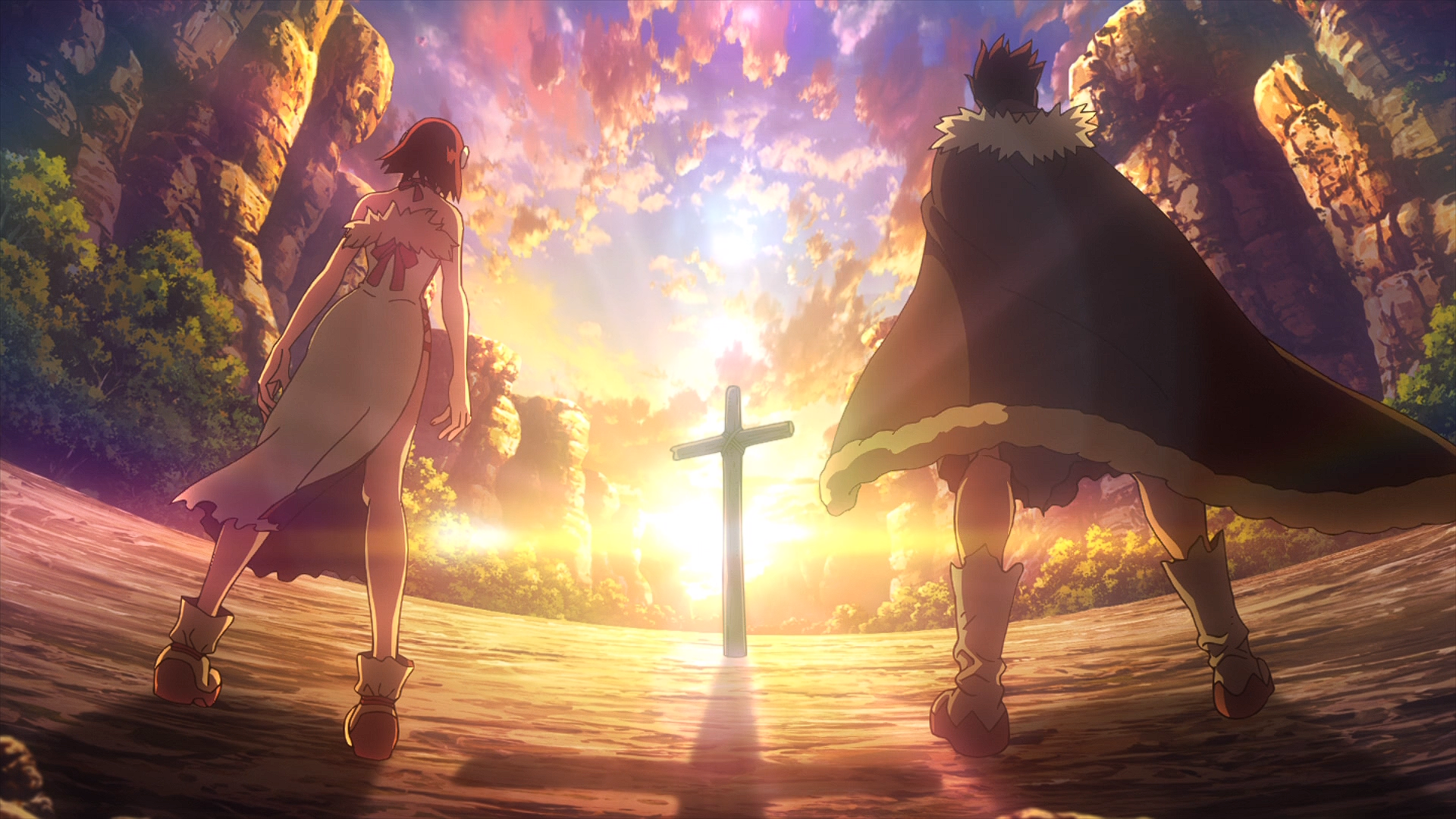 Kohaku and Taiju from Dr. Stone HD Wallpaper