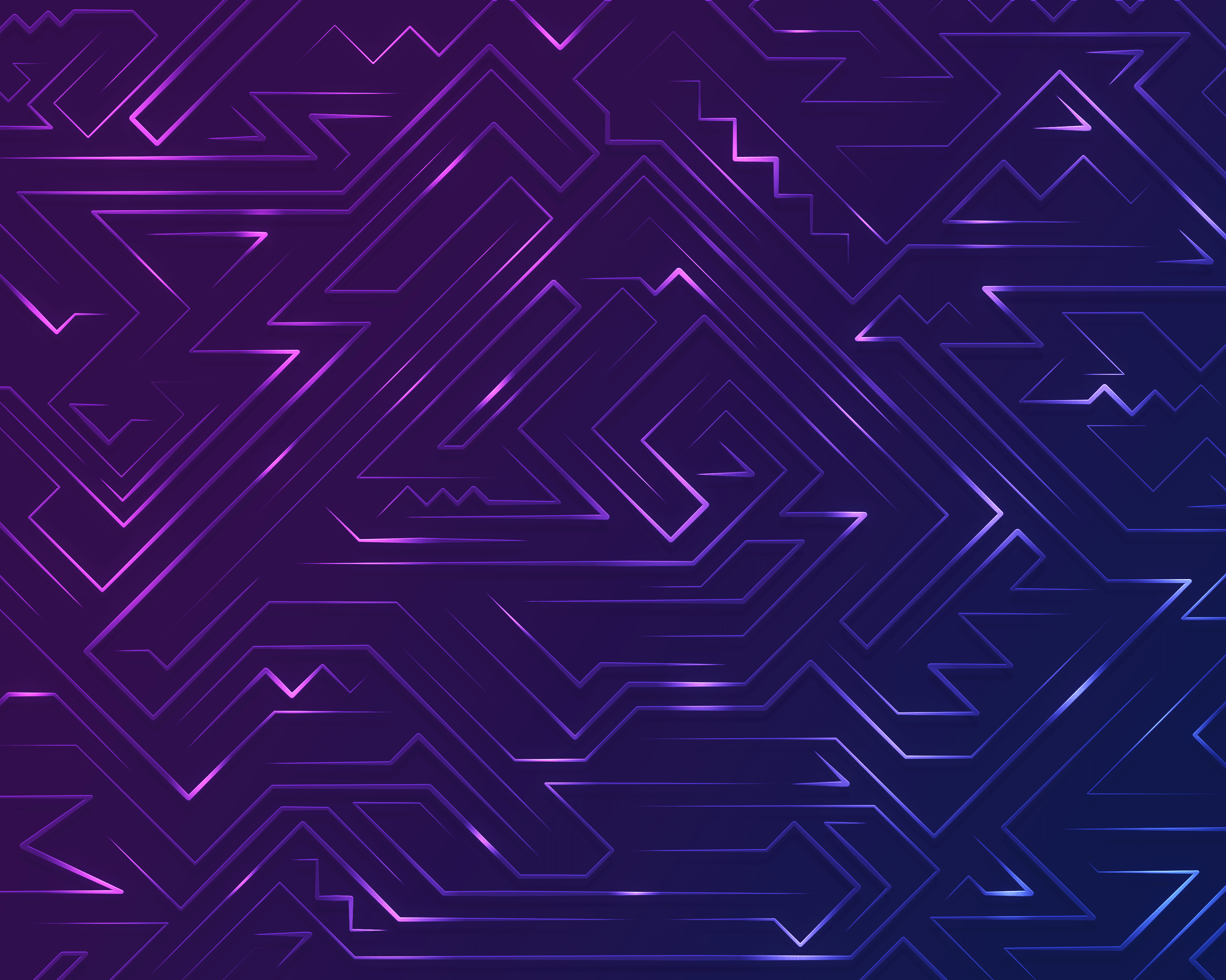 Abstract geometric pattern with glowing lines HD Wallpaper
