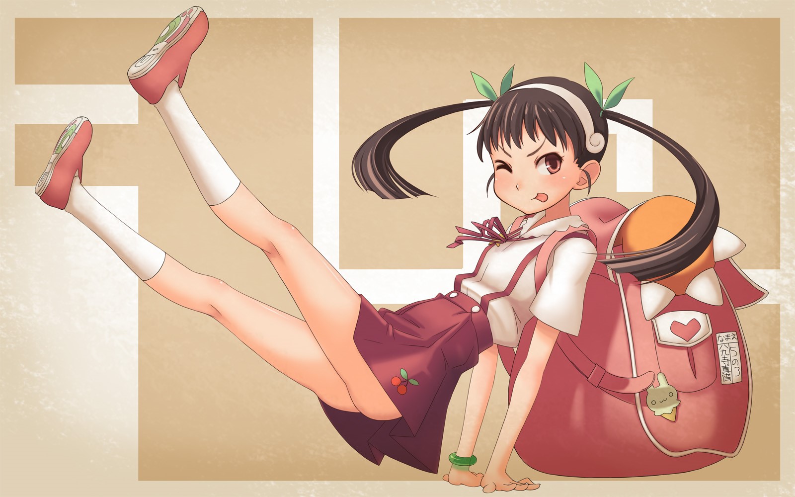 Hachikuji Mayoi from Monogatari Series HD Wallpaper