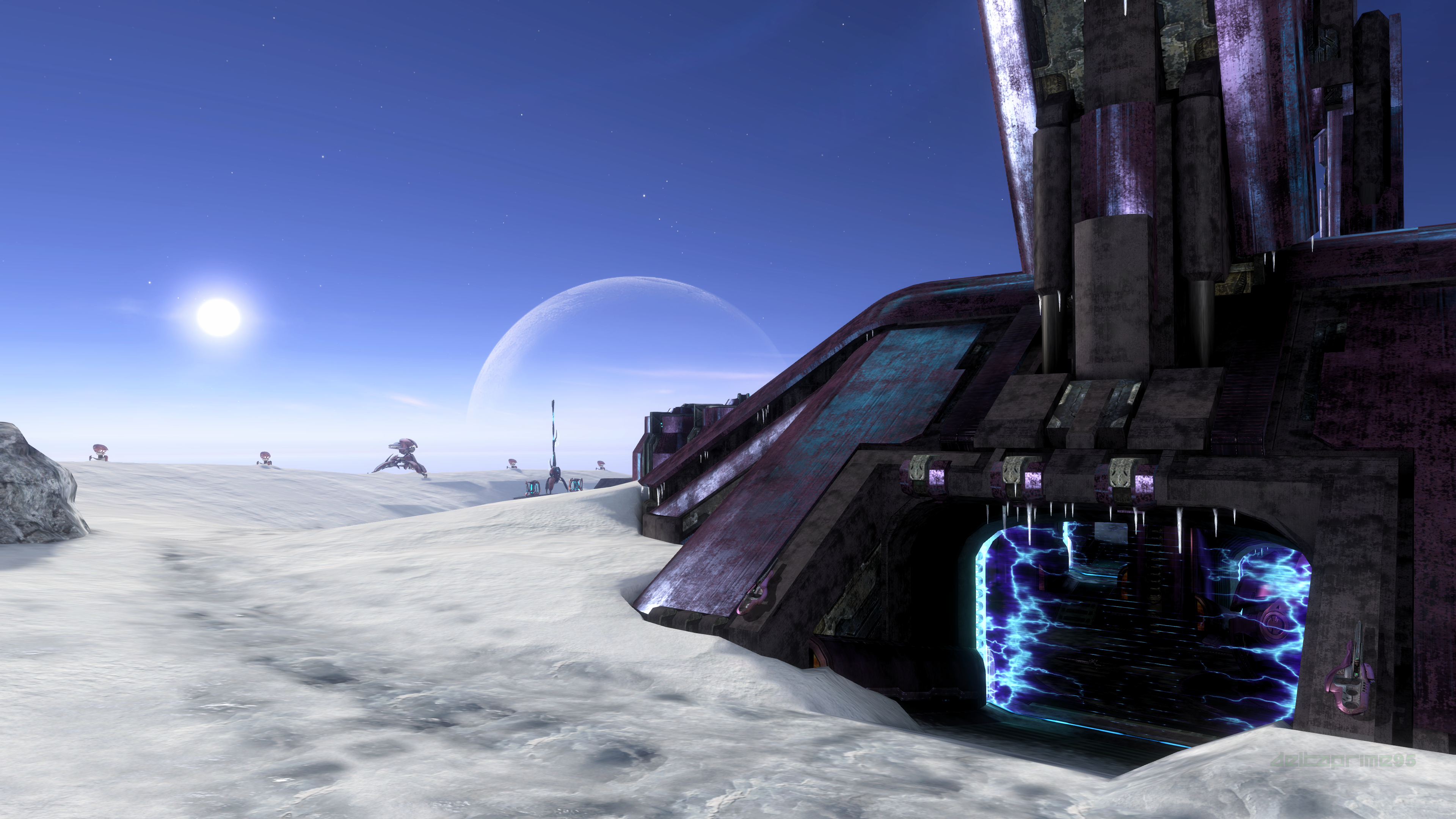 Halo 3 Snowbound Multiplayer Map Screenshot HD Wallpaper