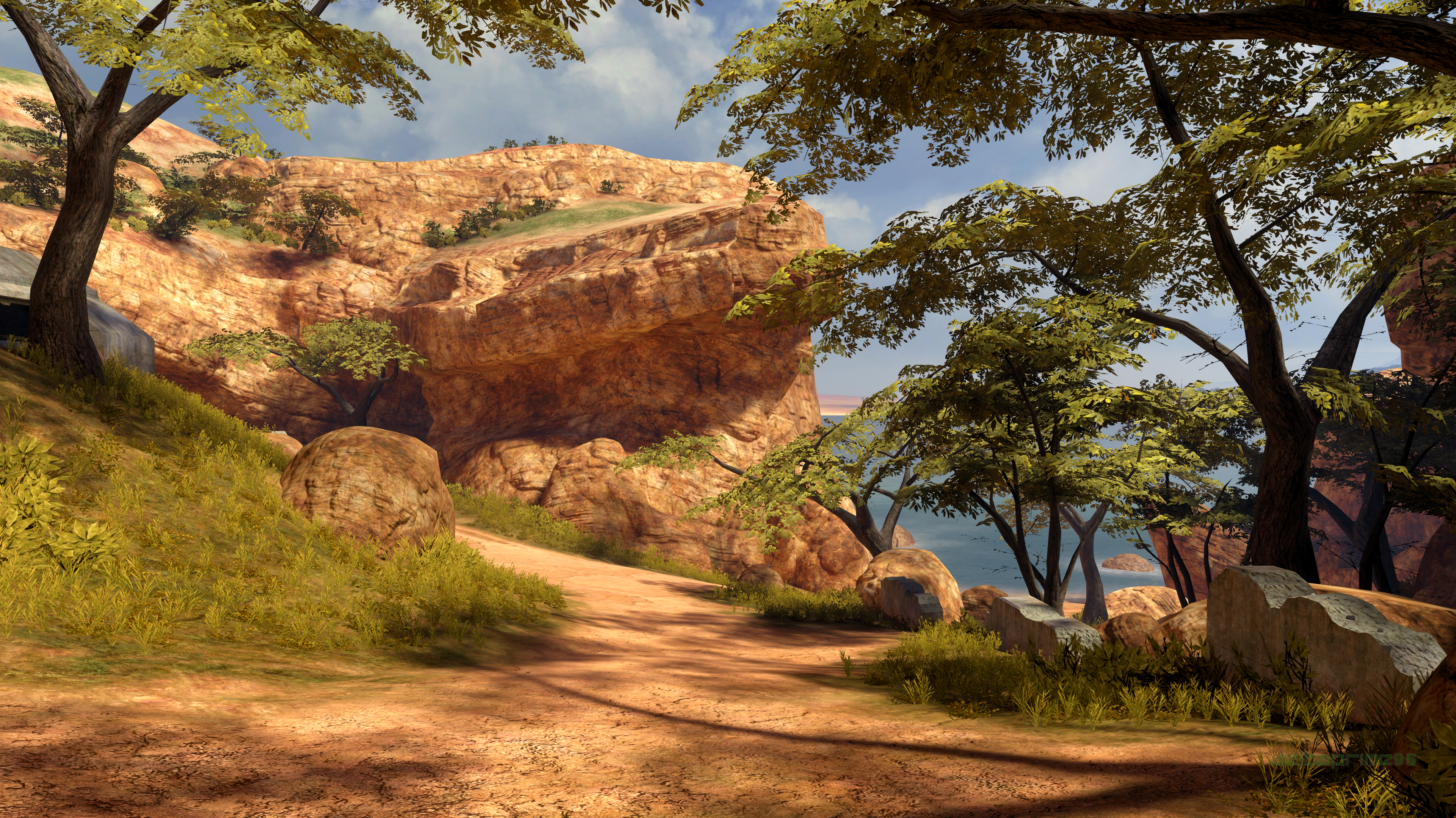 Halo 3 High Ground map screenshot HD Wallpaper
