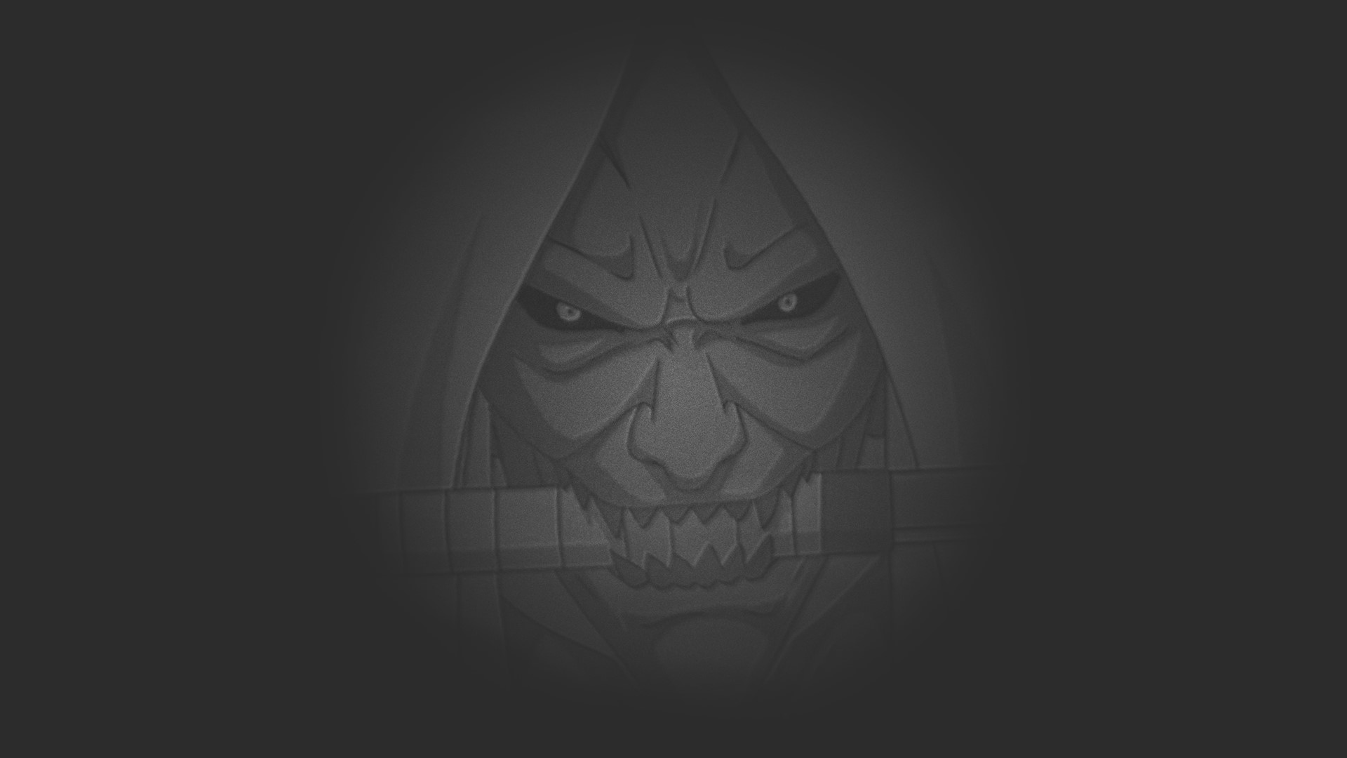 Demon with a knife in its mouth HD Wallpaper