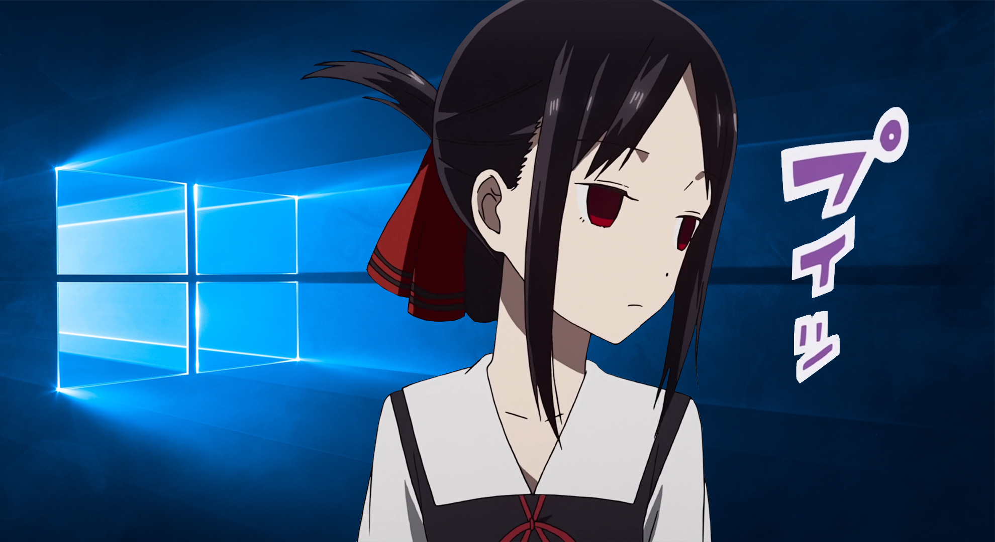 Kaguya Shinomiya from Kaguya-Sama: Love is War on Windows 10 HD Wallpaper