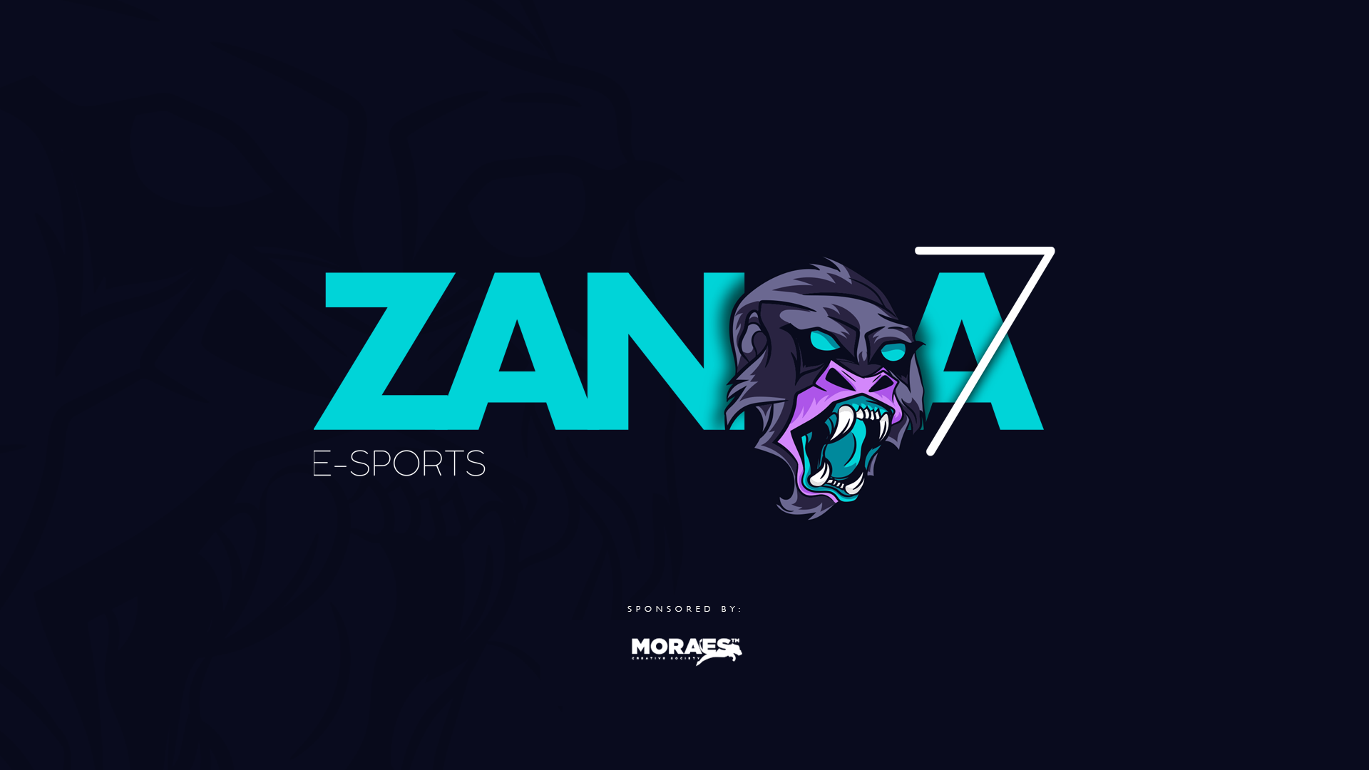 Zanga7 E-Sports logo with gorilla HD Wallpaper