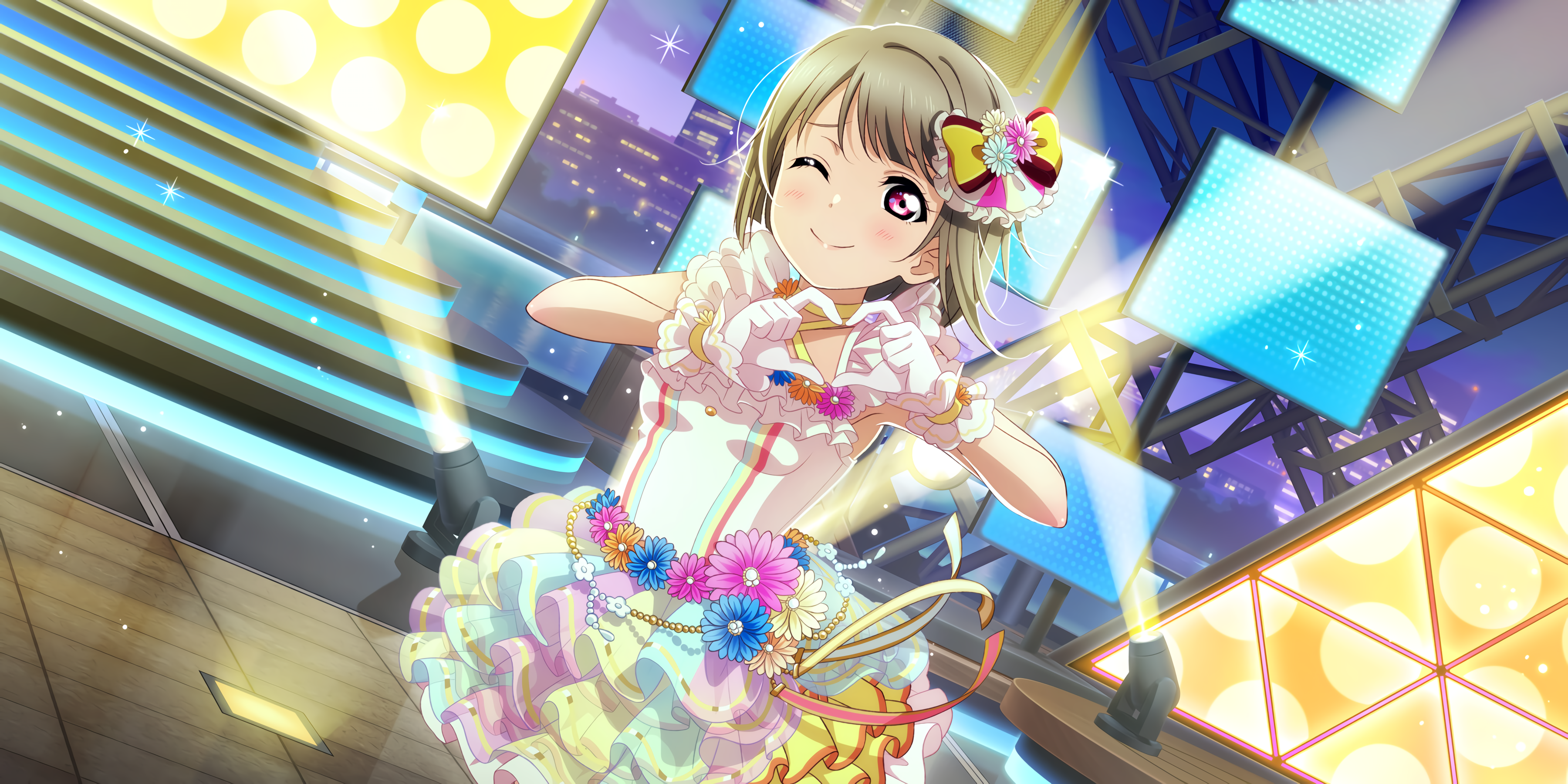 Nakasu Kasumi from Love Live! Series HD Wallpaper