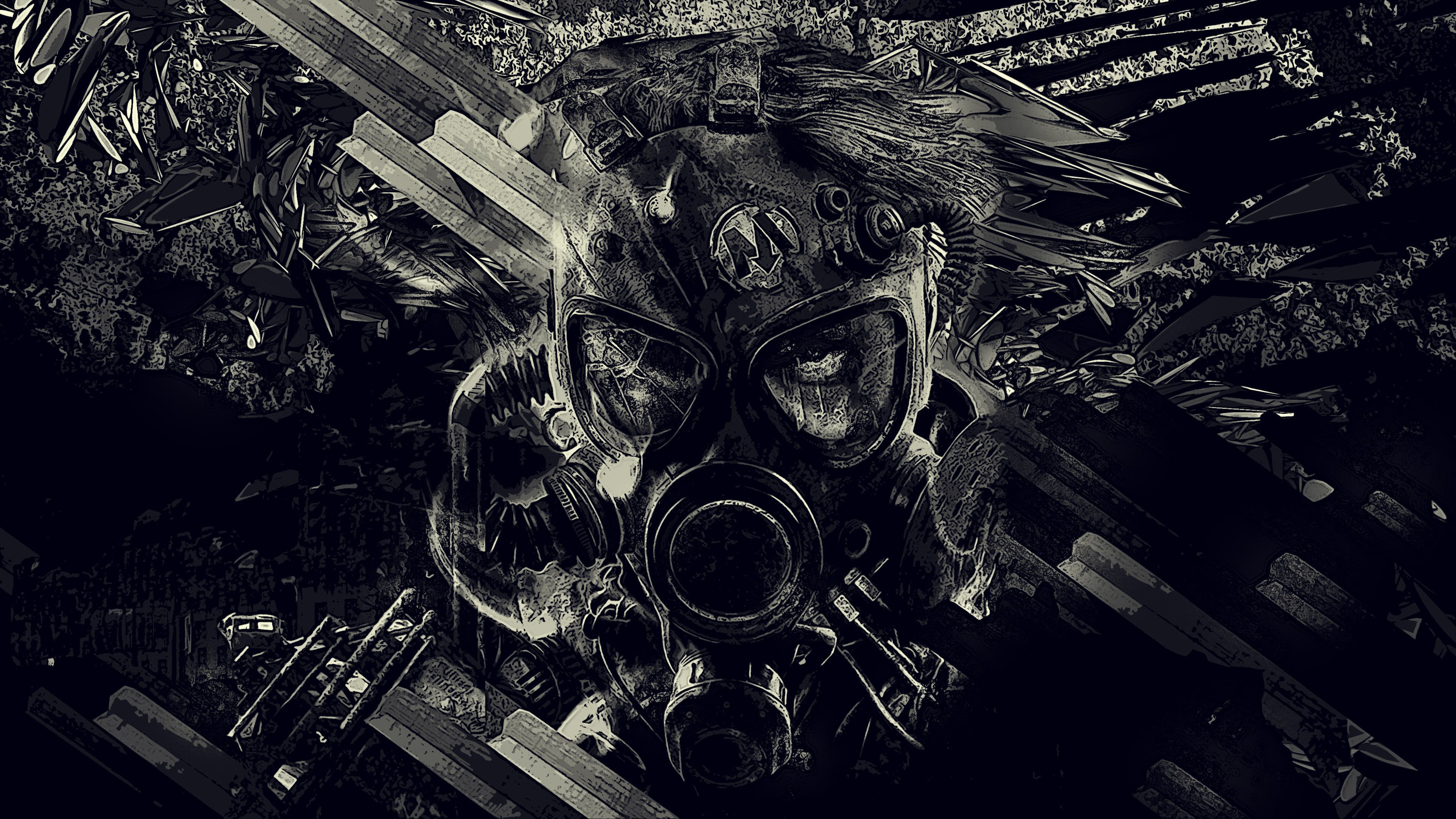 Metro Last Light Redux Gas Mask HD Wallpaper