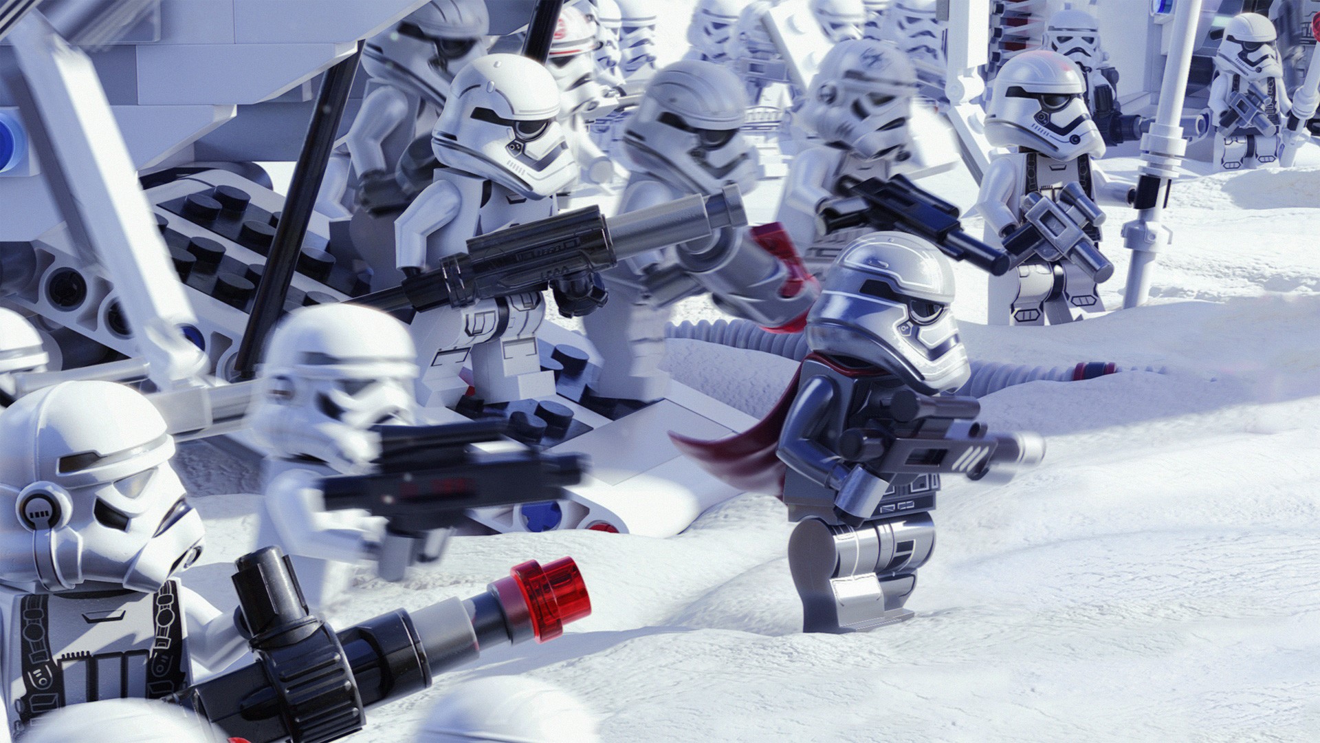 LEGO Star Wars Stormtroopers in the Snow HD Wallpaper