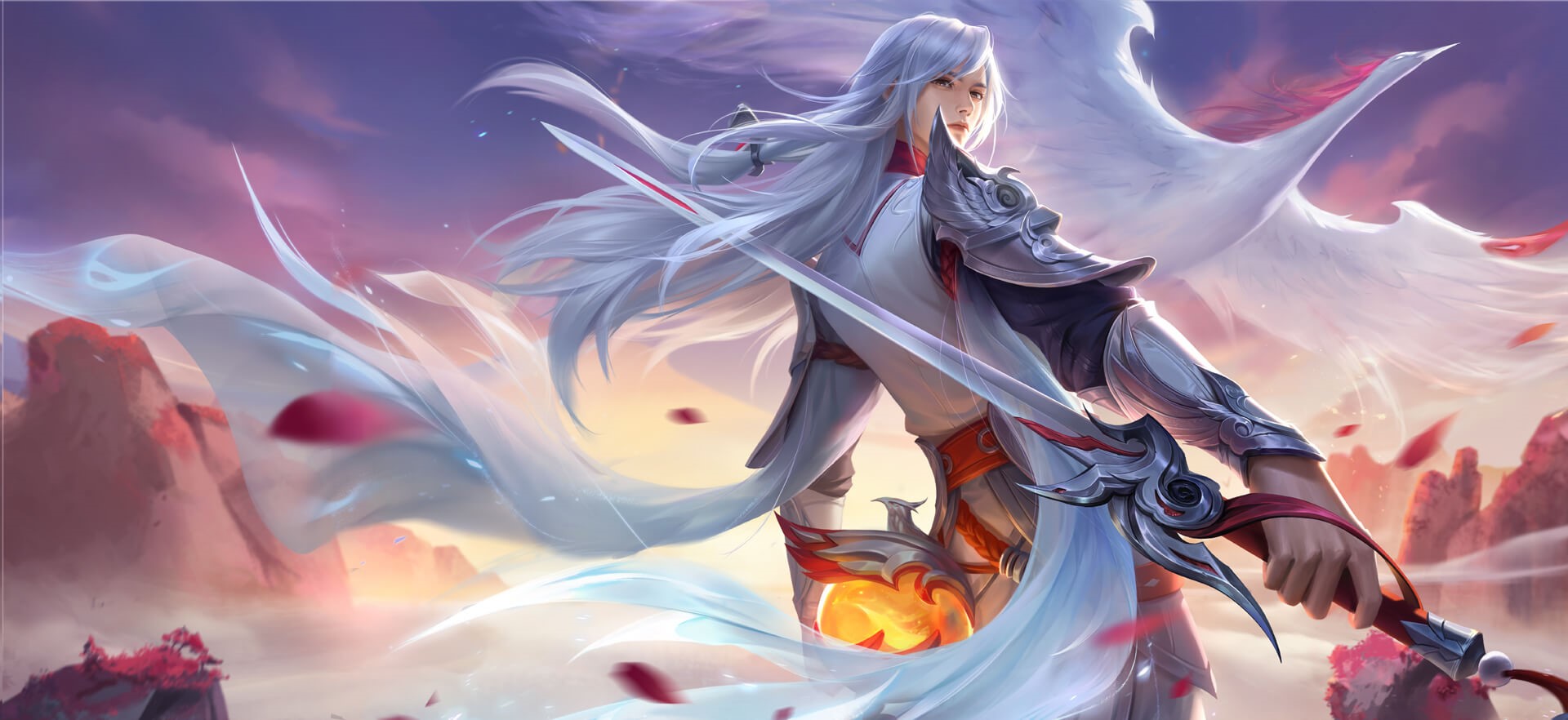 Li Bai from Glory of Kings with a sword HD Wallpaper
