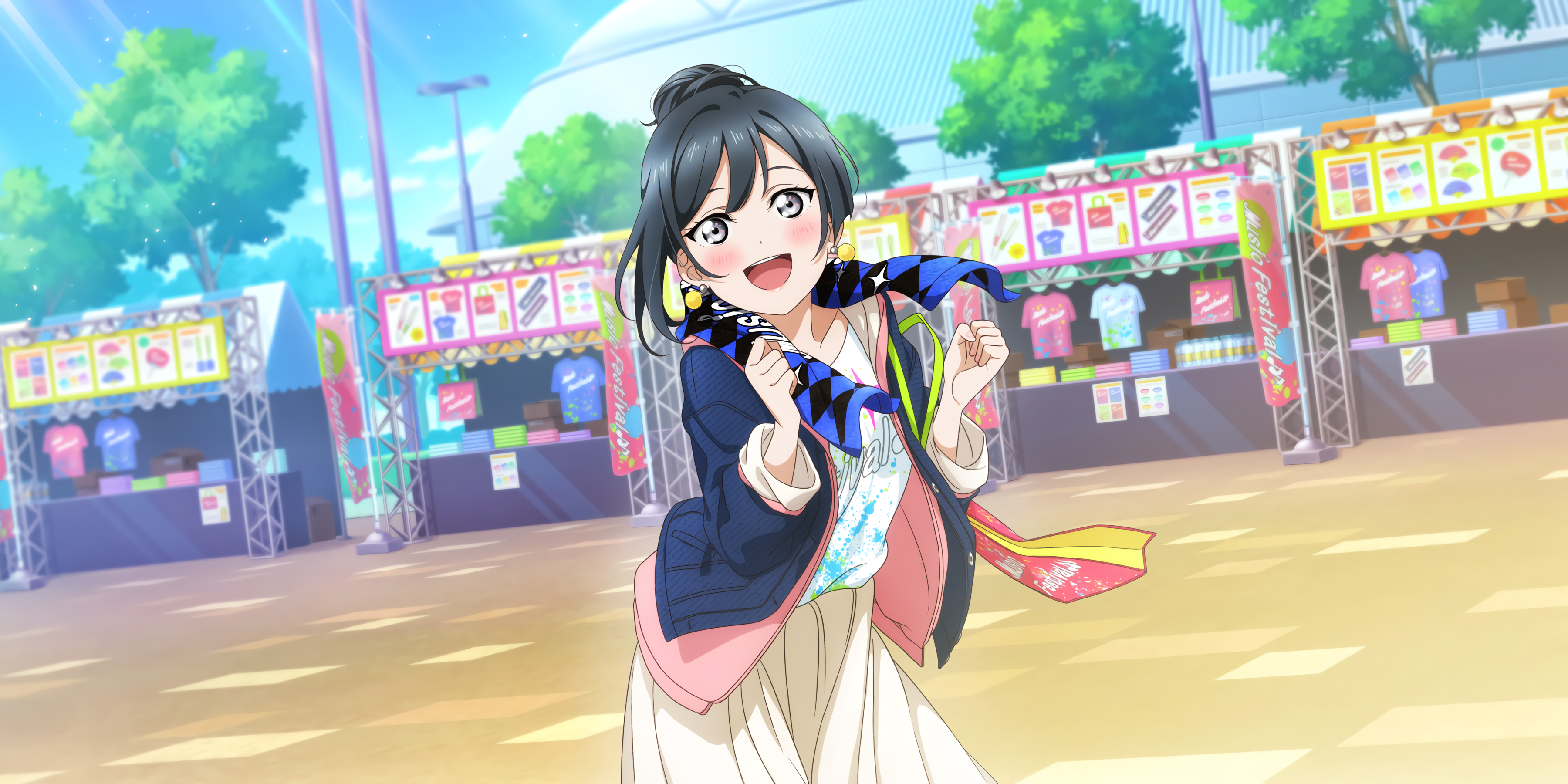 Yuki Setsuna from Love Live! Sunshine!! at a festival HD Wallpaper