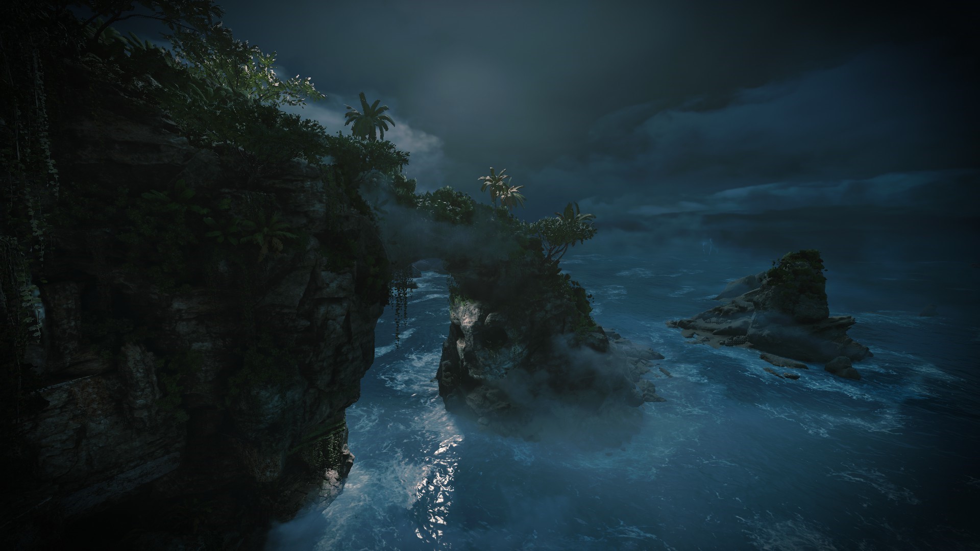 Shadow of the Tomb Raider night scene HD Wallpaper