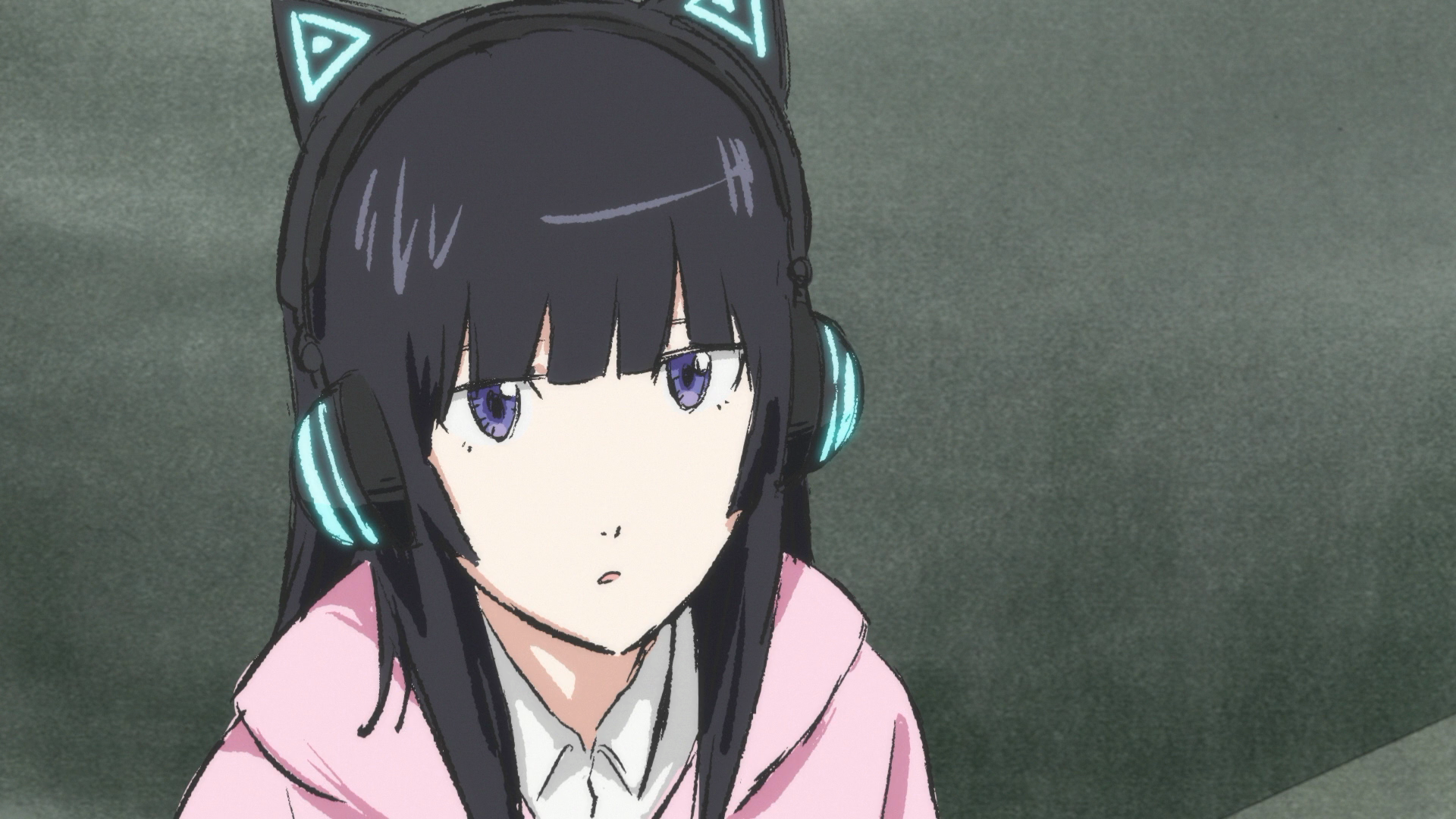 Haruko Haruhara from FLCL Progressive wearing headphones HD Wallpaper