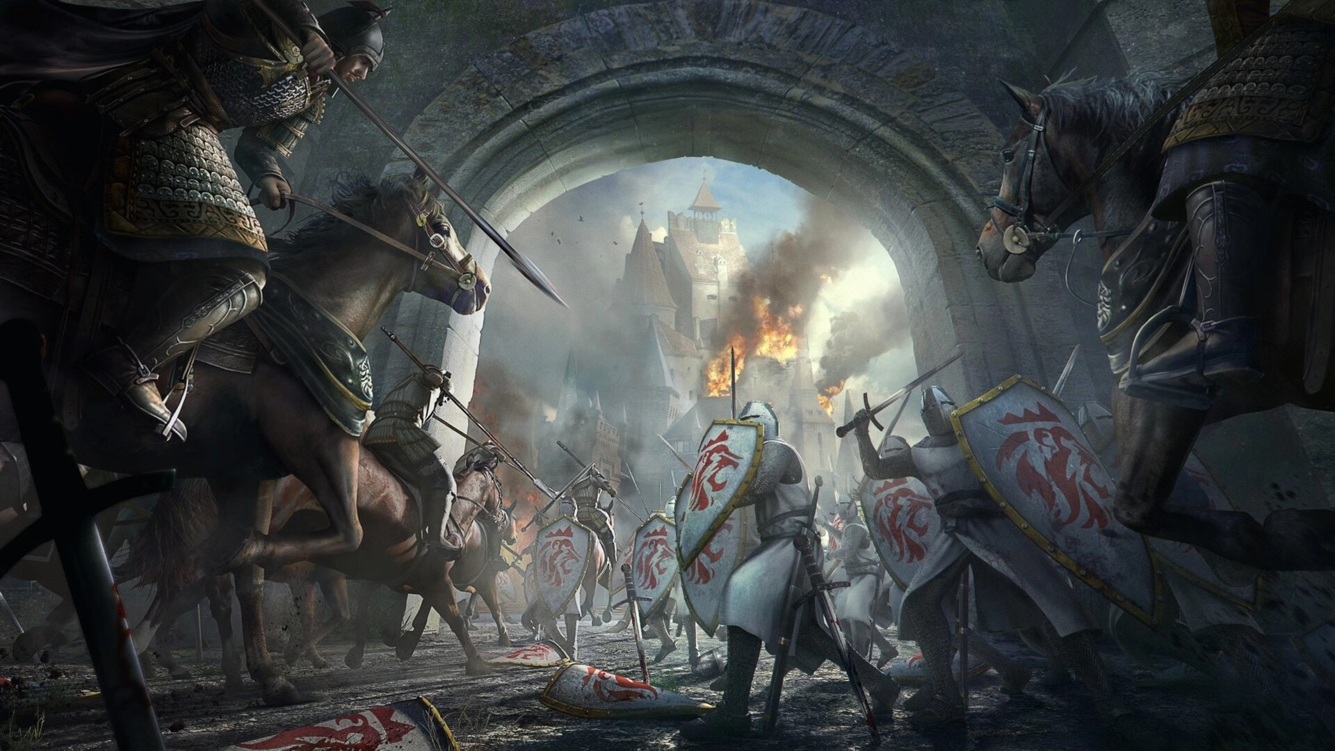 Rise Of Kingdoms Battle with Knights HD Wallpaper