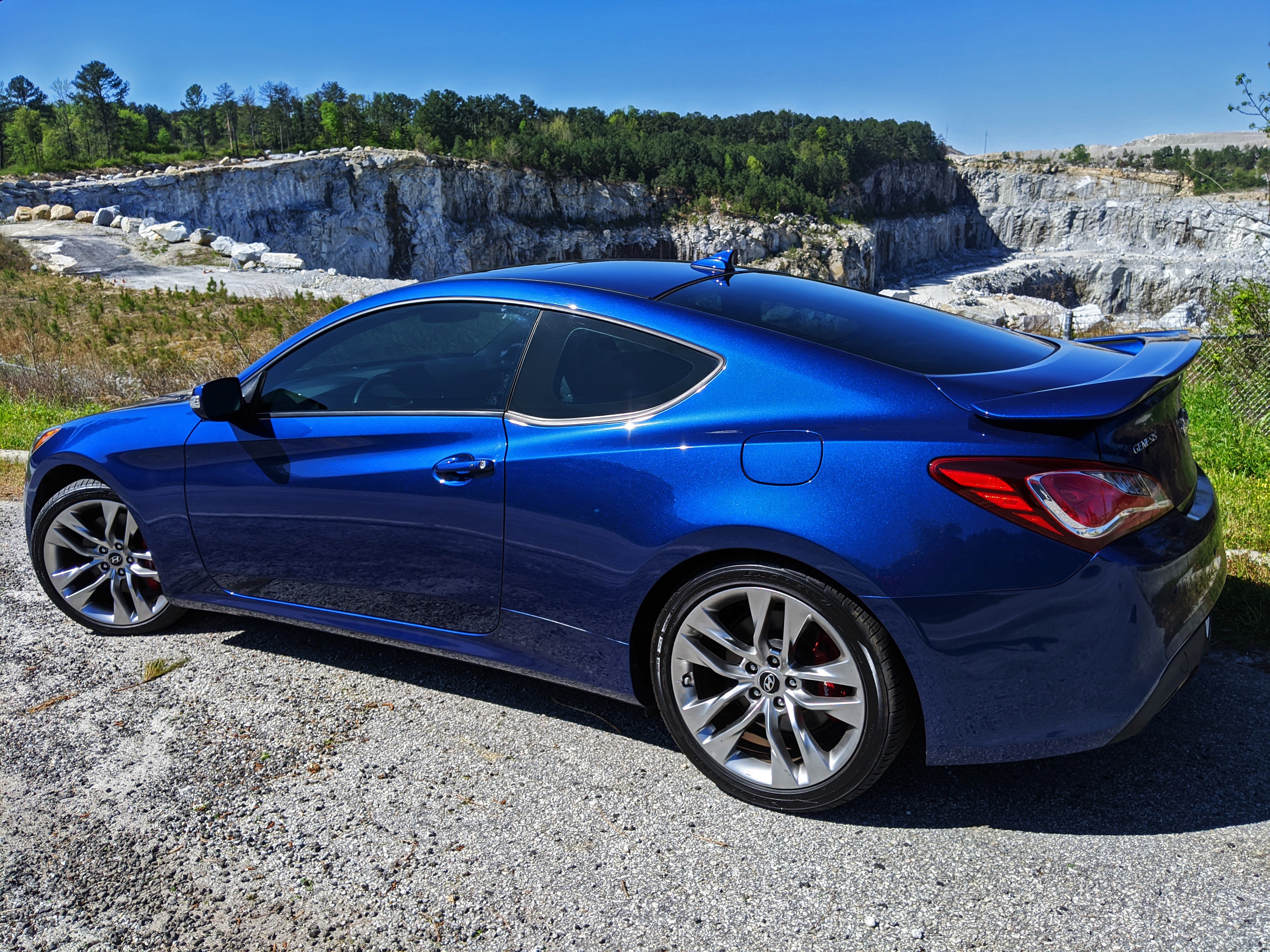 Blue Hyundai Genesis Coupe 4K HD Wallpaper
