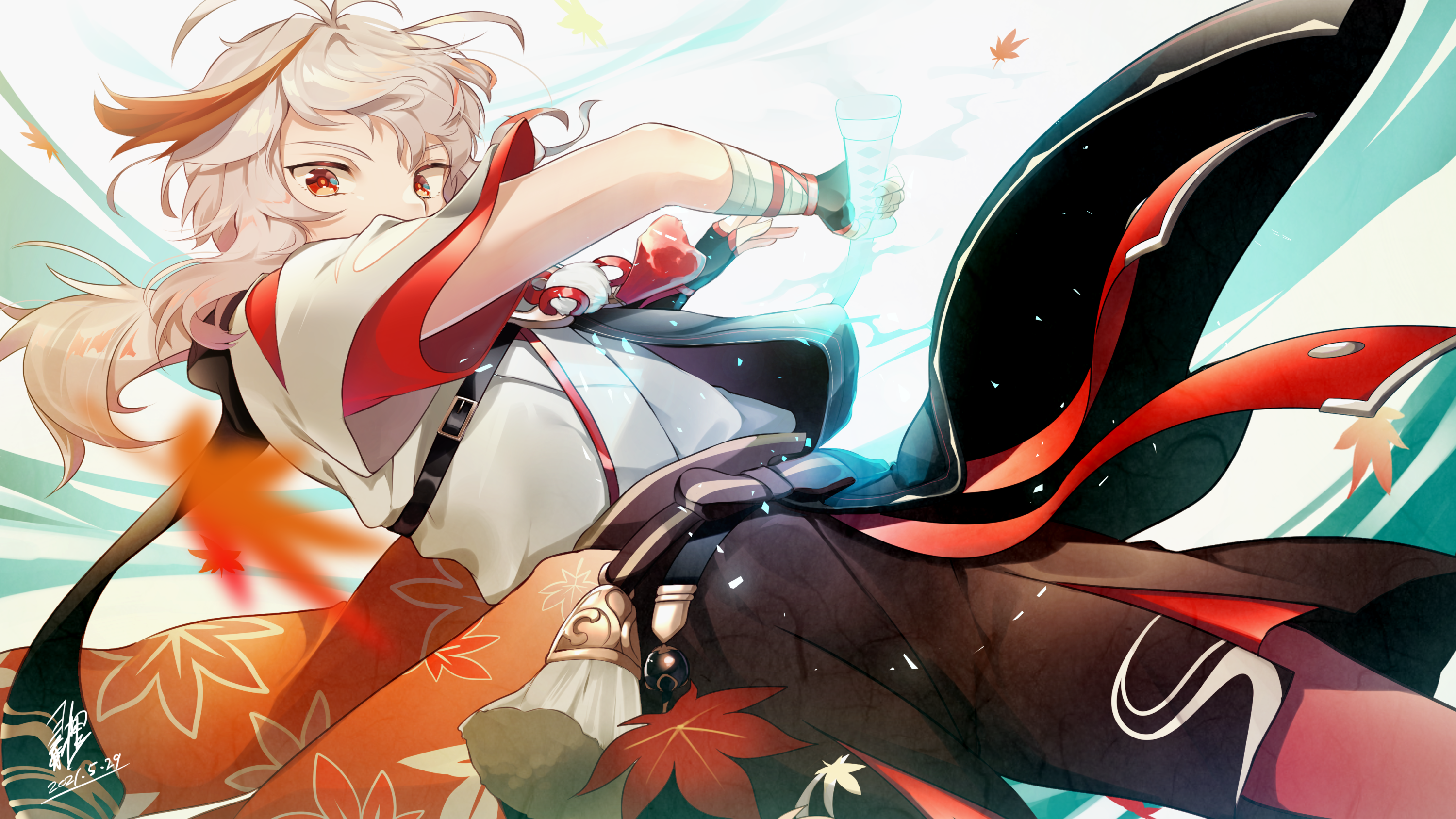 Kaedehara Kazuha from Genshin Impact HD Wallpaper