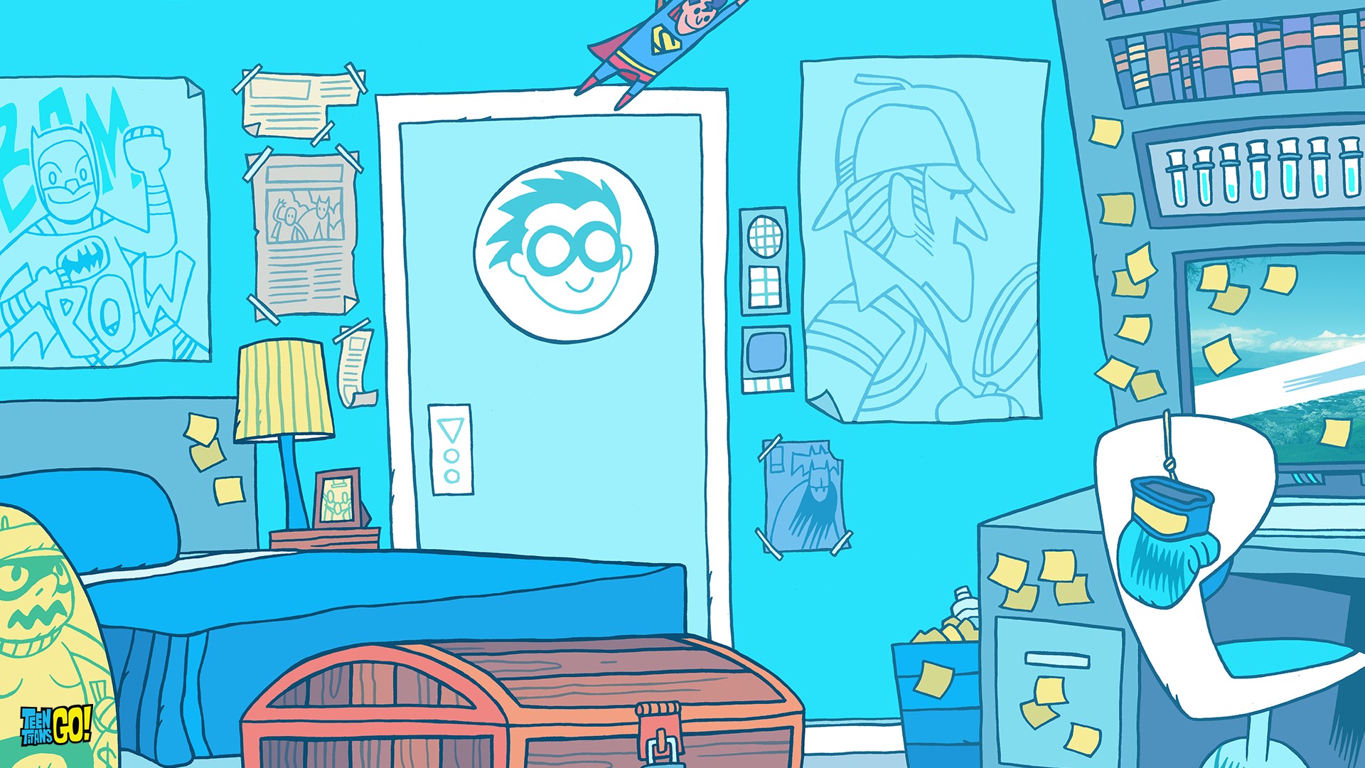 Robin's Room from Teen Titans Go! HD Wallpaper